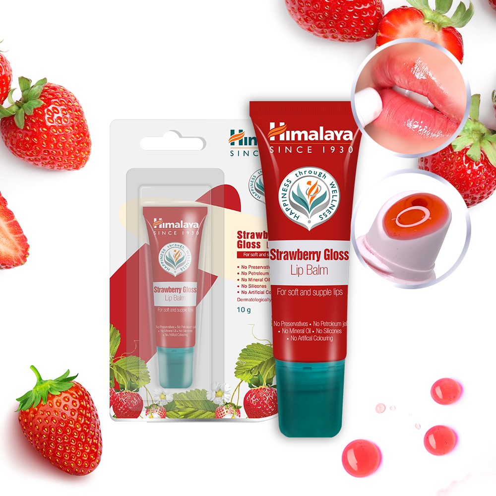 Himalaya 喜馬拉亞草莓光澤潤唇膏 Strawberry Gloss Lip Balm 10g