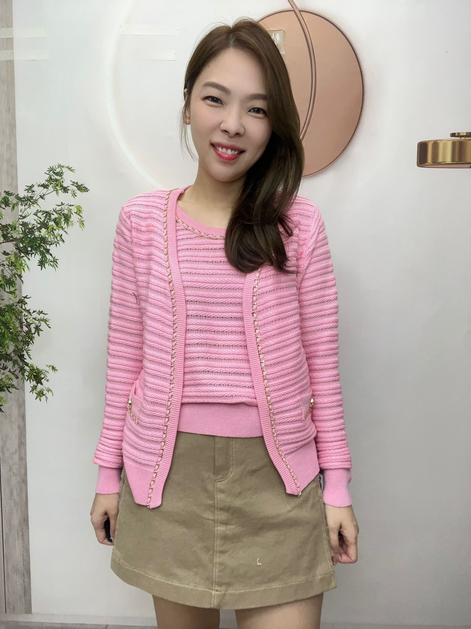 韓國set針織外套～123J