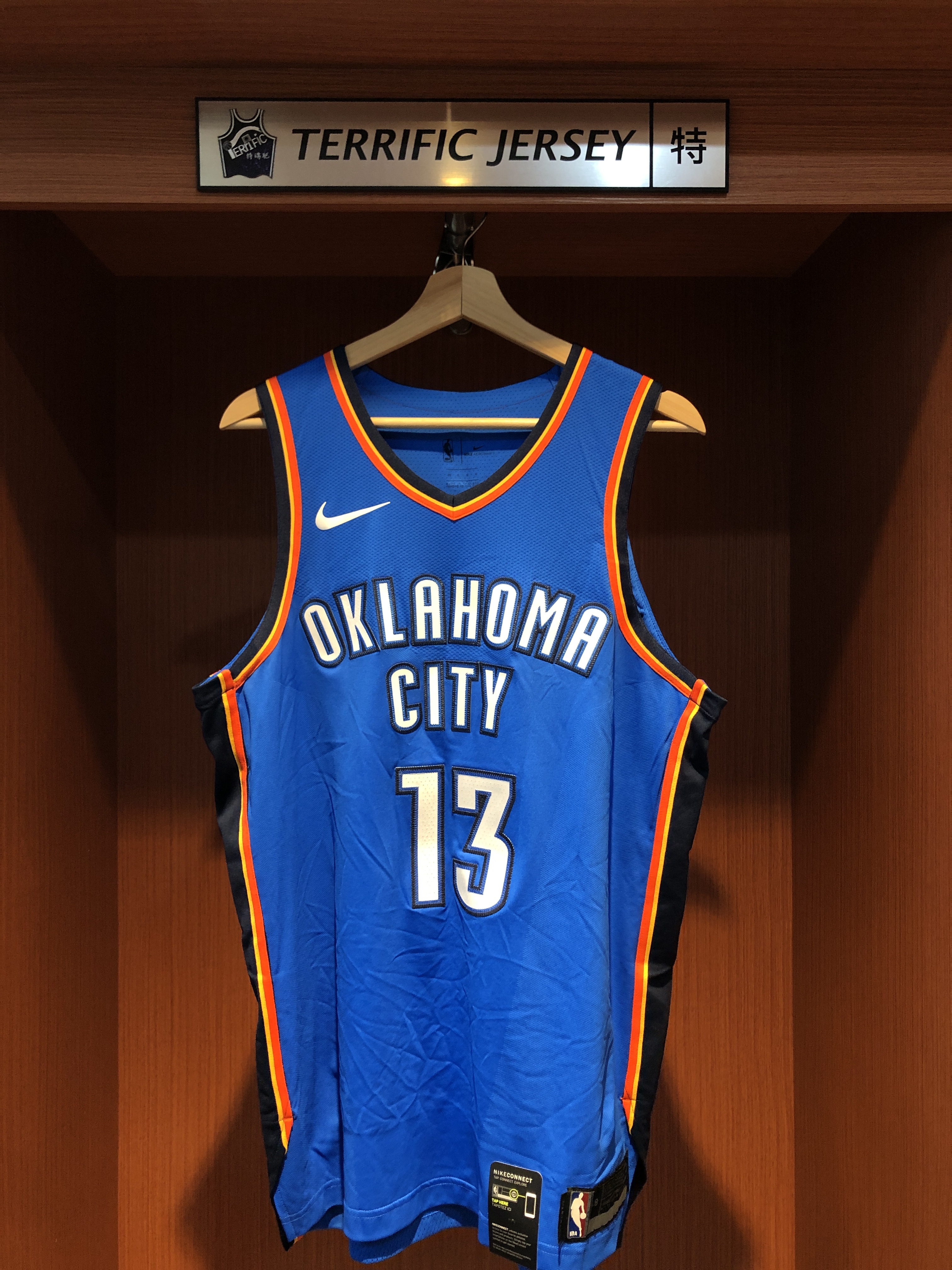 NBA球衣 James Harden 奧克拉荷馬雷霆藍 Icon Nike Authentic 球員版 電繡 全新