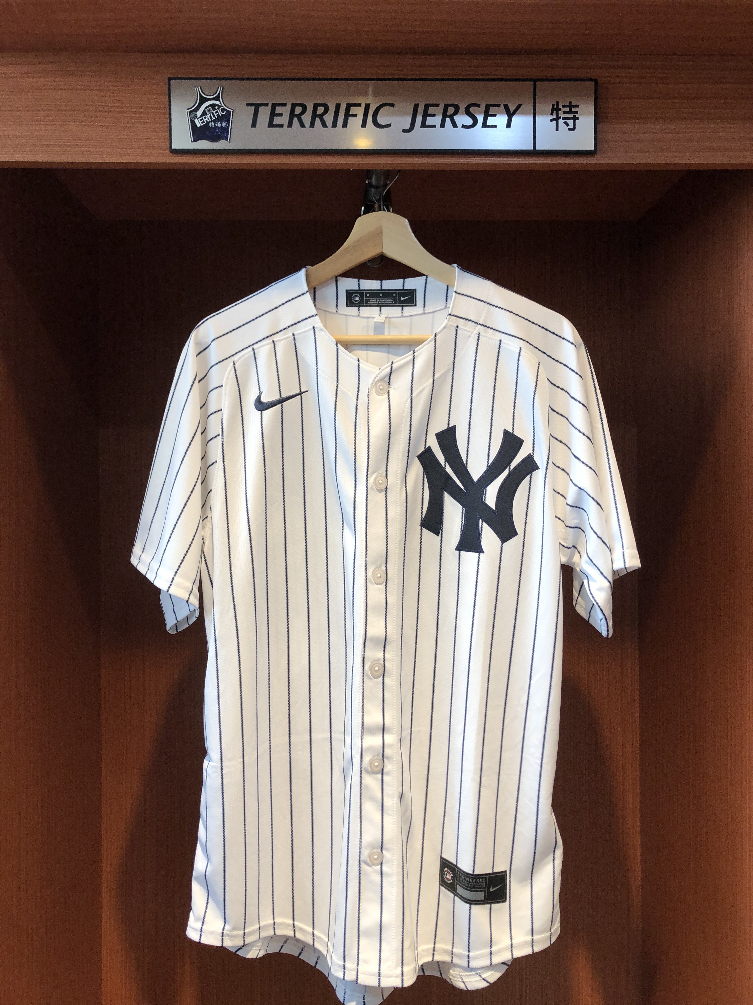 MLB球衣 Karina #00 aespa 紐約洋基白條紋 Nike Limited Player Name Jersey 球迷版 熱轉印 全新