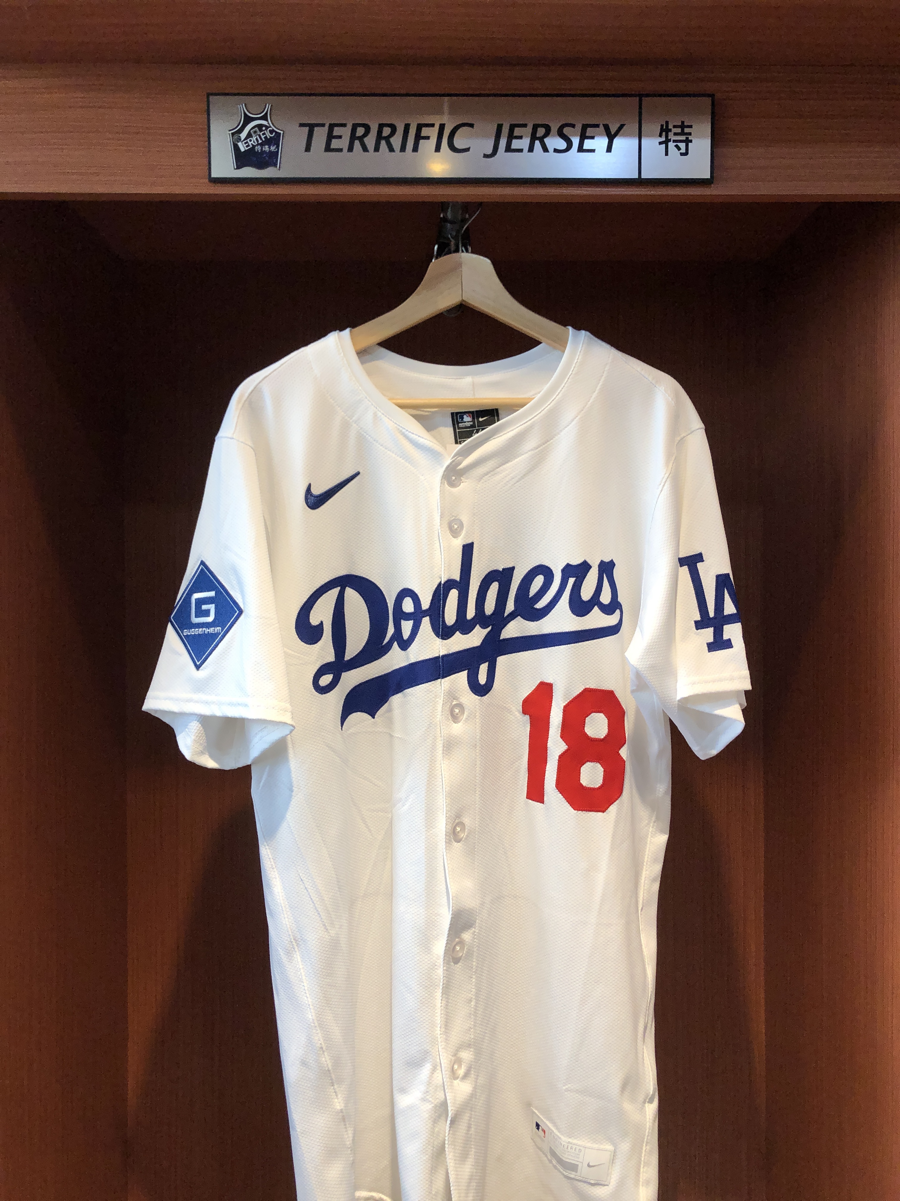 MLB球衣 Yoshinobu Yamamoto 洛杉磯道奇白 山本由伸 Nike Elite Player Name Jersey 球員版 電繡 含贊助商標 全新