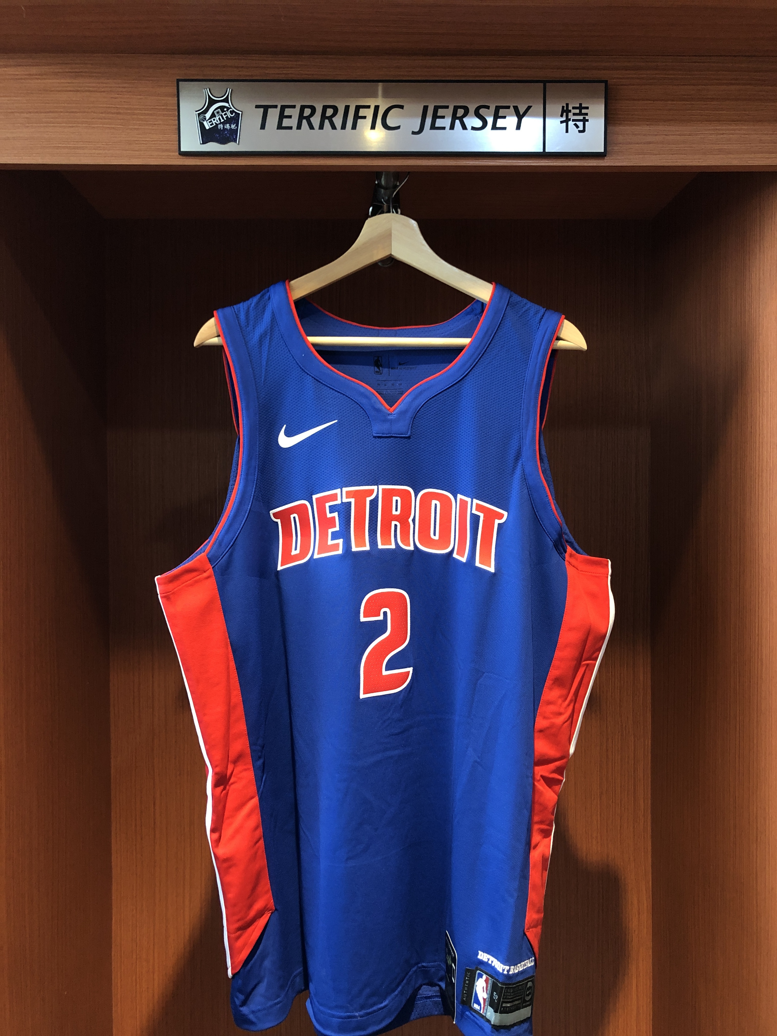 NBA球衣 Cade Cunningham 底特律活塞藍 Icon Nike Authentic 球員版 電繡 全新