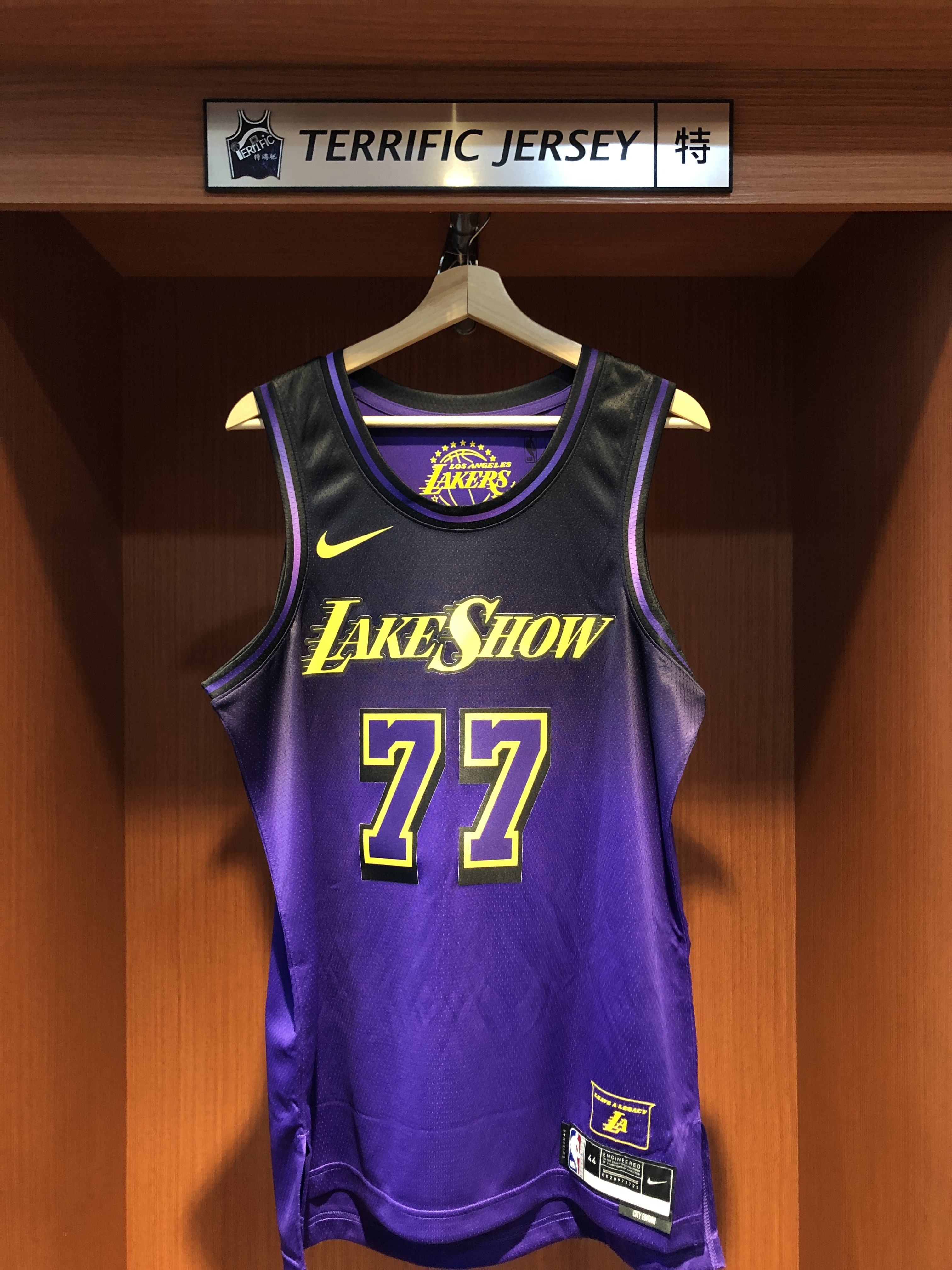 NBA球衣 Luka Doncic 洛杉磯湖人城市 City Nike Swingman 球迷版 熱轉印 全新 單季限定