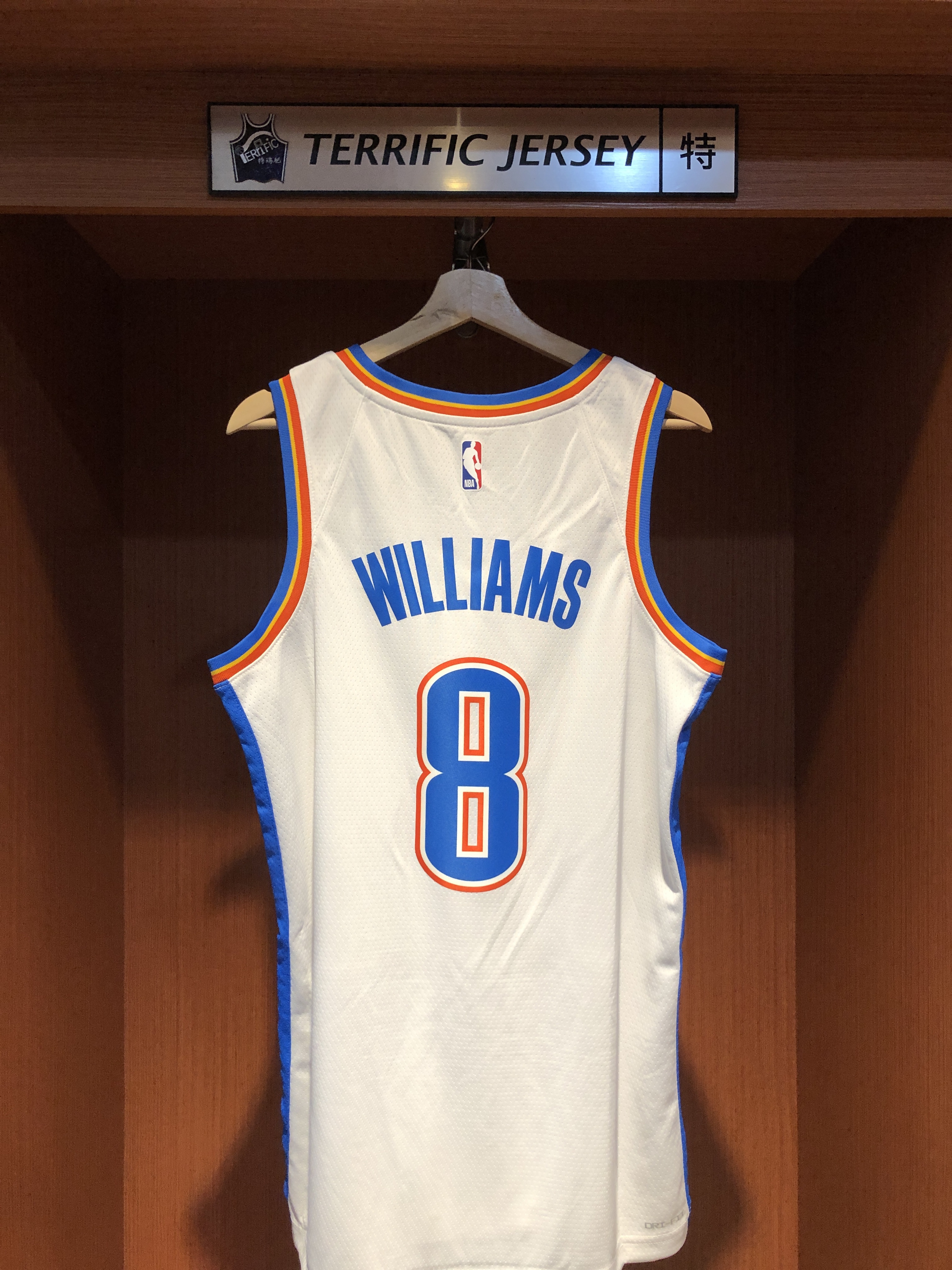 NBA球衣 Jalen Williams 奧克拉荷馬雷霆白 Association Nike Swingman 球迷版 熱轉印 全新