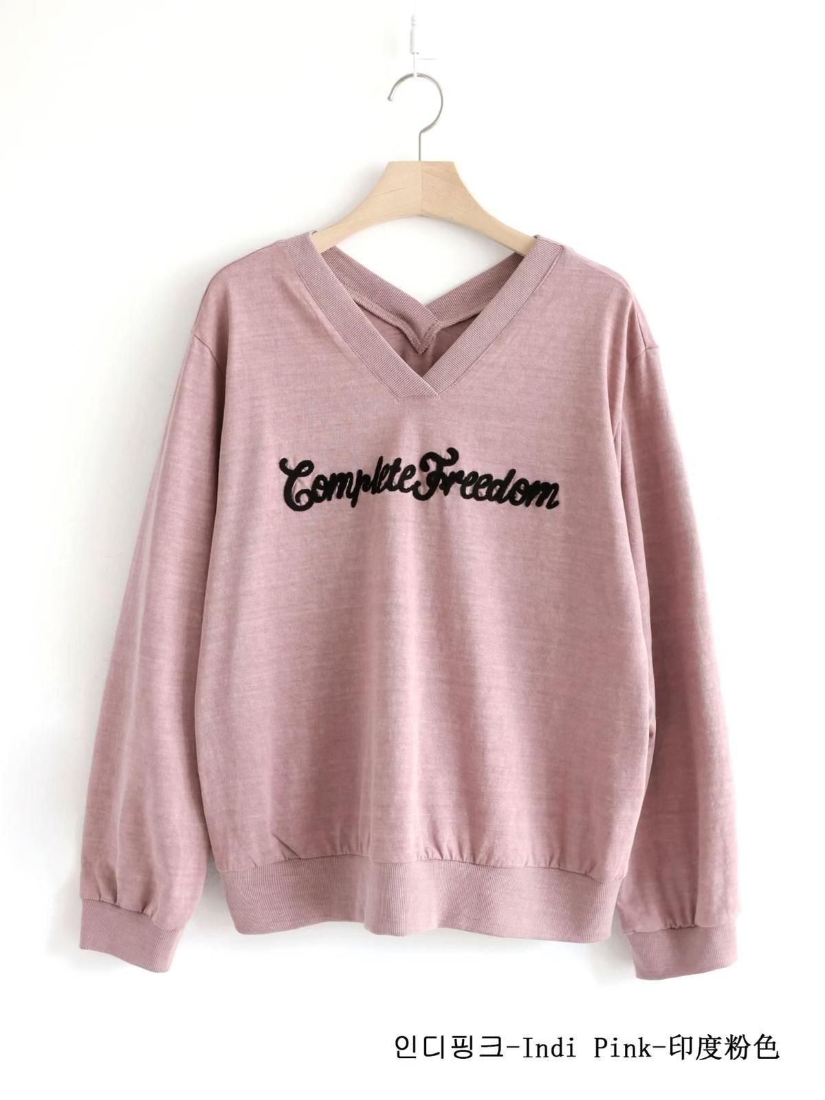 韓國V領英文字G A T E top ~123AL