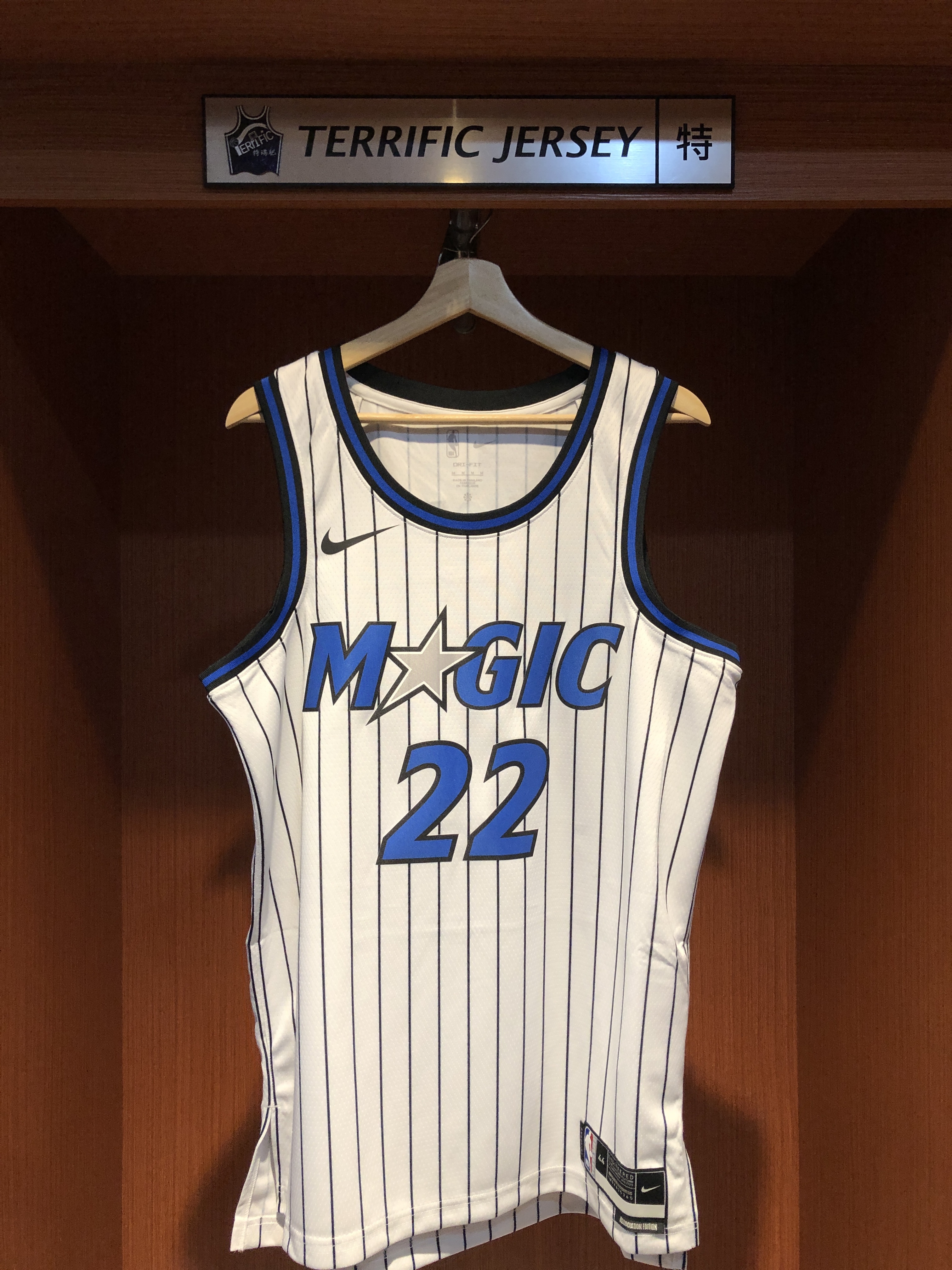 NBA球衣 Franz Wagner 奧蘭多魔術白條紋 Association Nike Swingman 球迷版 熱轉印 全新