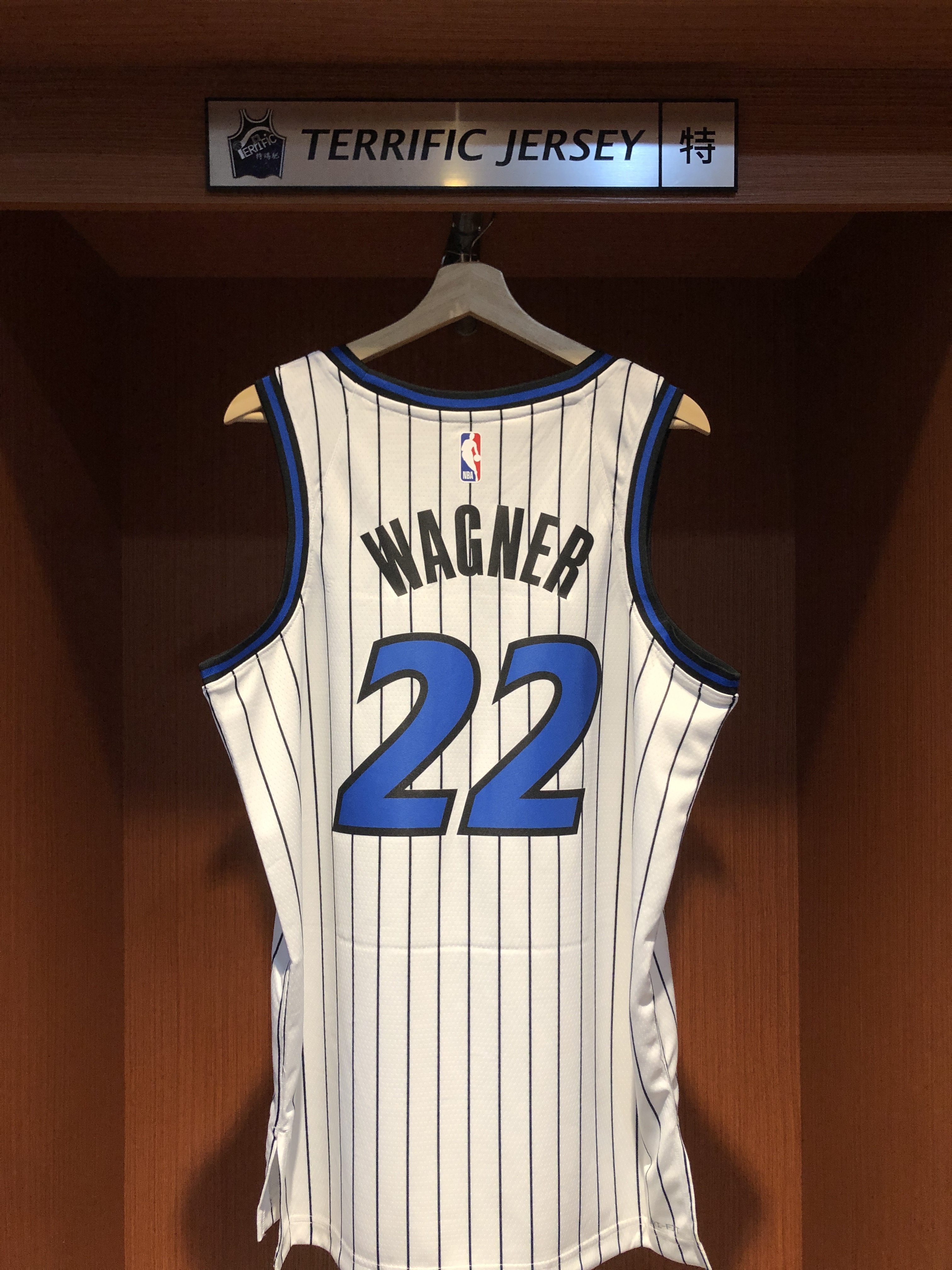 NBA球衣 Franz Wagner 奧蘭多魔術白條紋 Association Nike Swingman 球迷版 熱轉印 全新