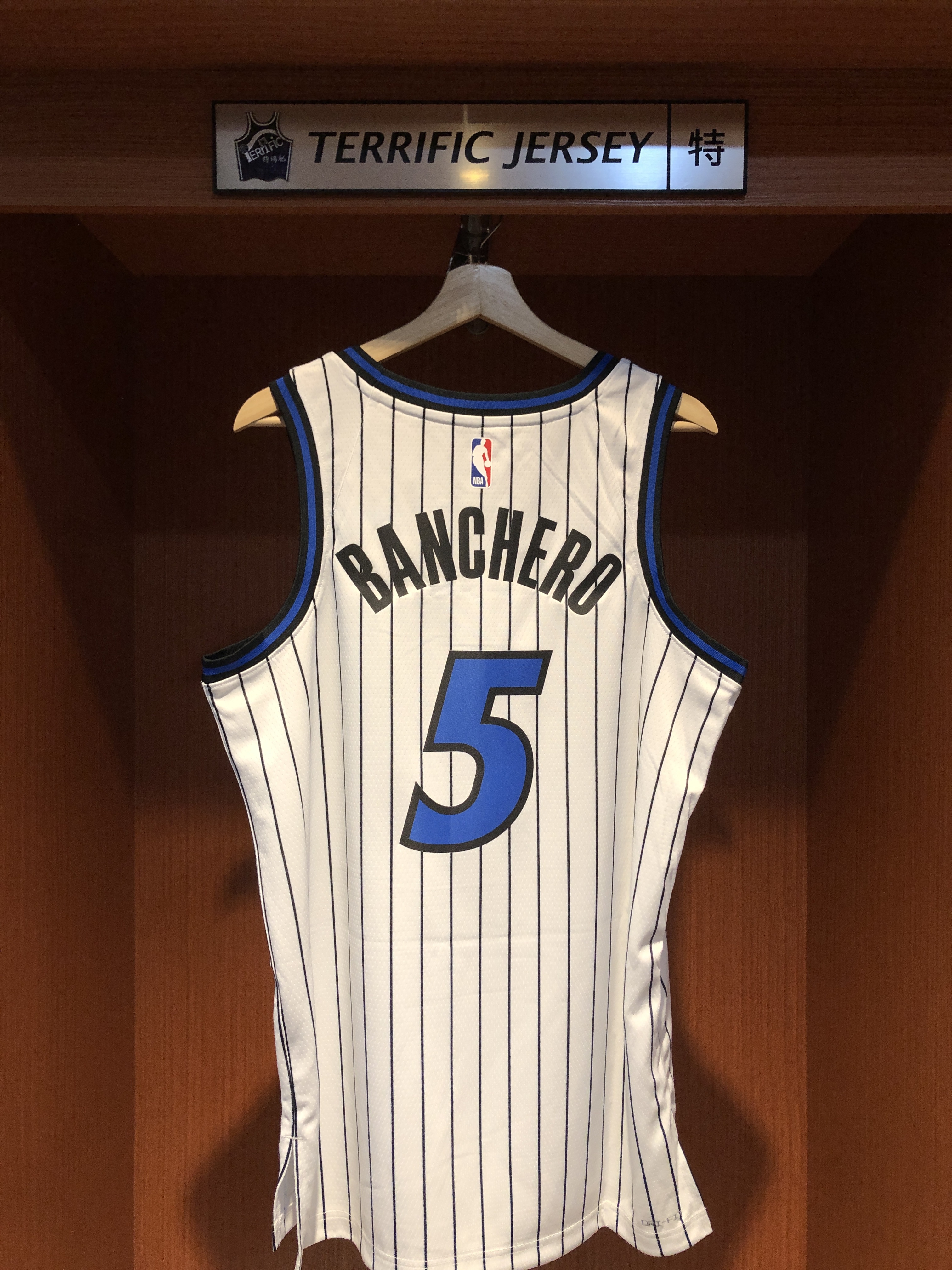 NBA球衣 Paolo Banchero 奧蘭多魔術白條紋 Association Nike Swingman 球迷版 熱轉印 全新