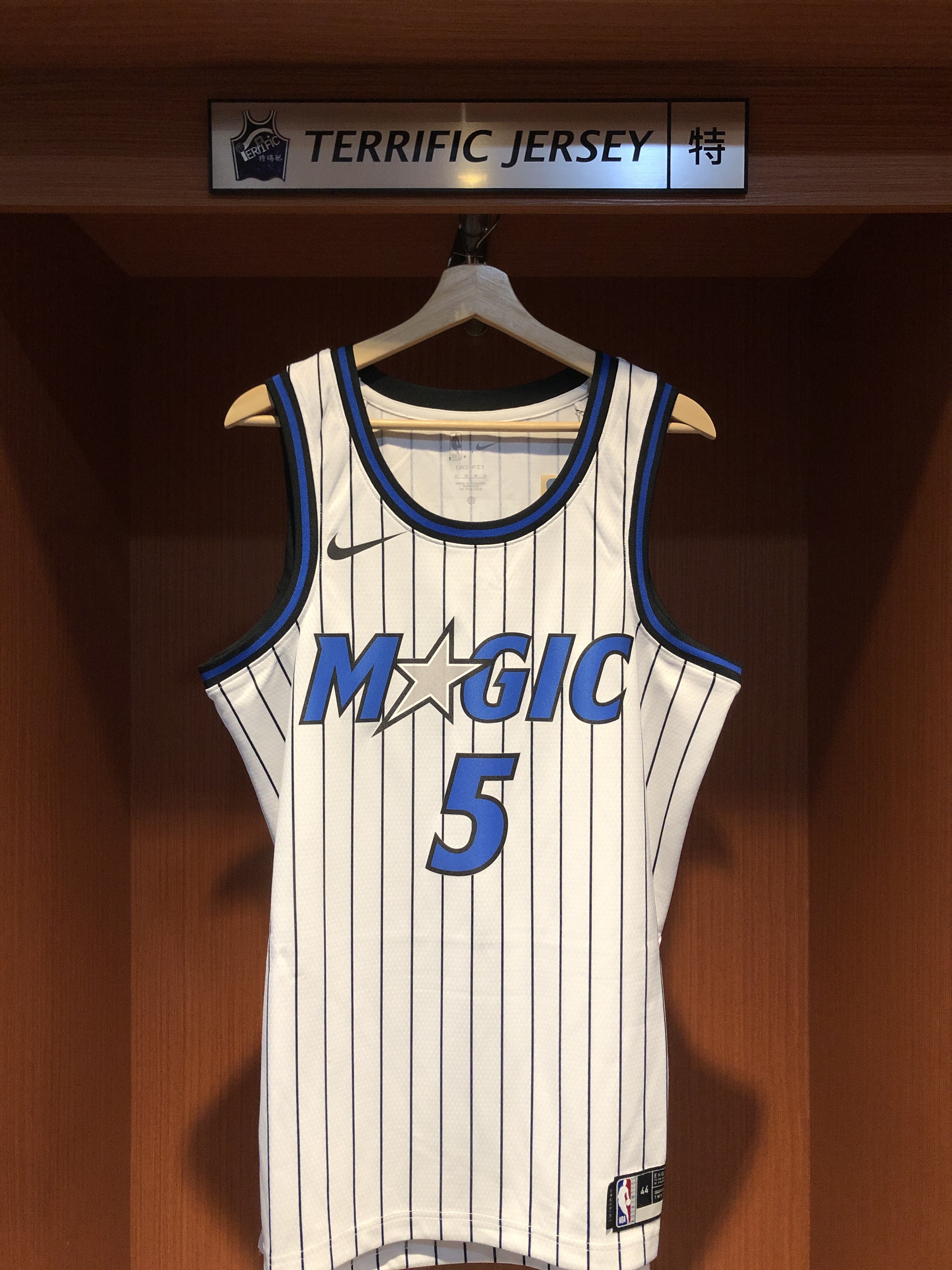 NBA球衣 Paolo Banchero 奧蘭多魔術白條紋 Association Nike Swingman 球迷版 熱轉印 全新