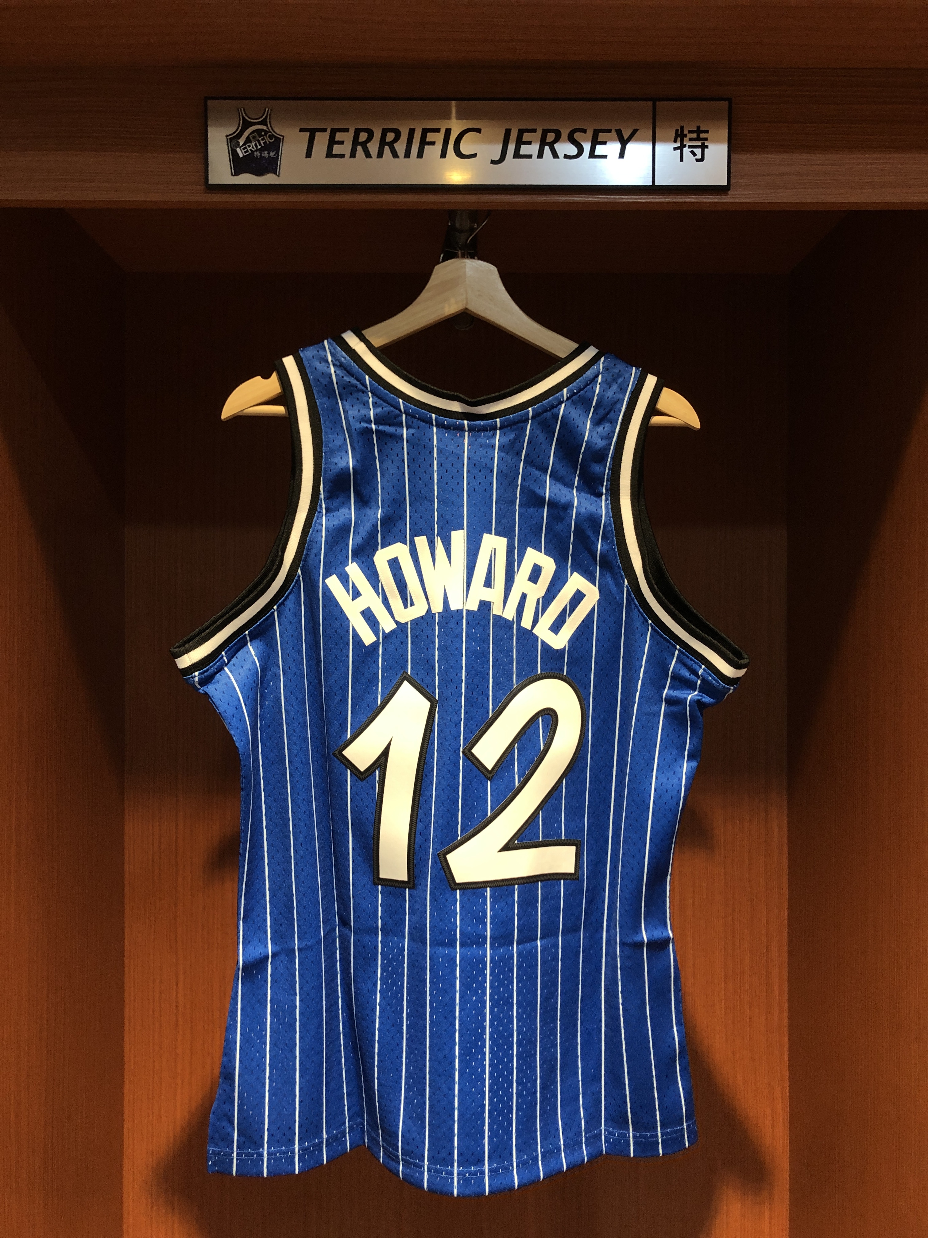 NBA球衣 Dwight Howard 奧蘭多魔術藍條紋 HOF 名人堂 M&N Swingman 球迷版 熱轉印 全新