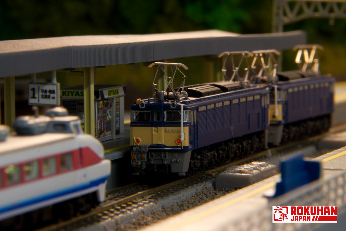 Rokuhan T038-3 Z規 EF63型電力機車第三代雙聯組 藍色