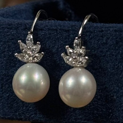 淡水珍珠耳環
