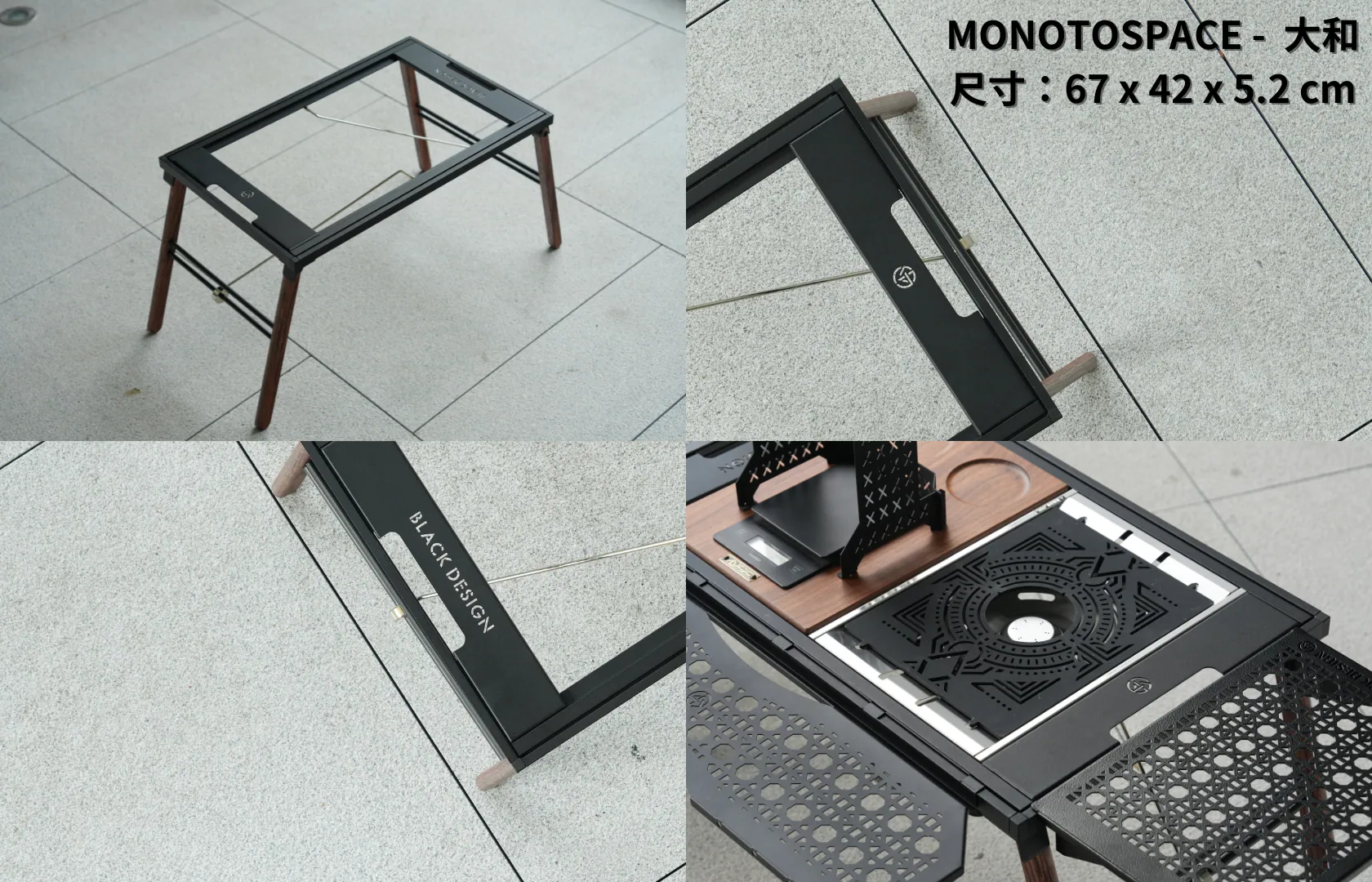 Black Design】Monotospace - 大和(黑、銀)