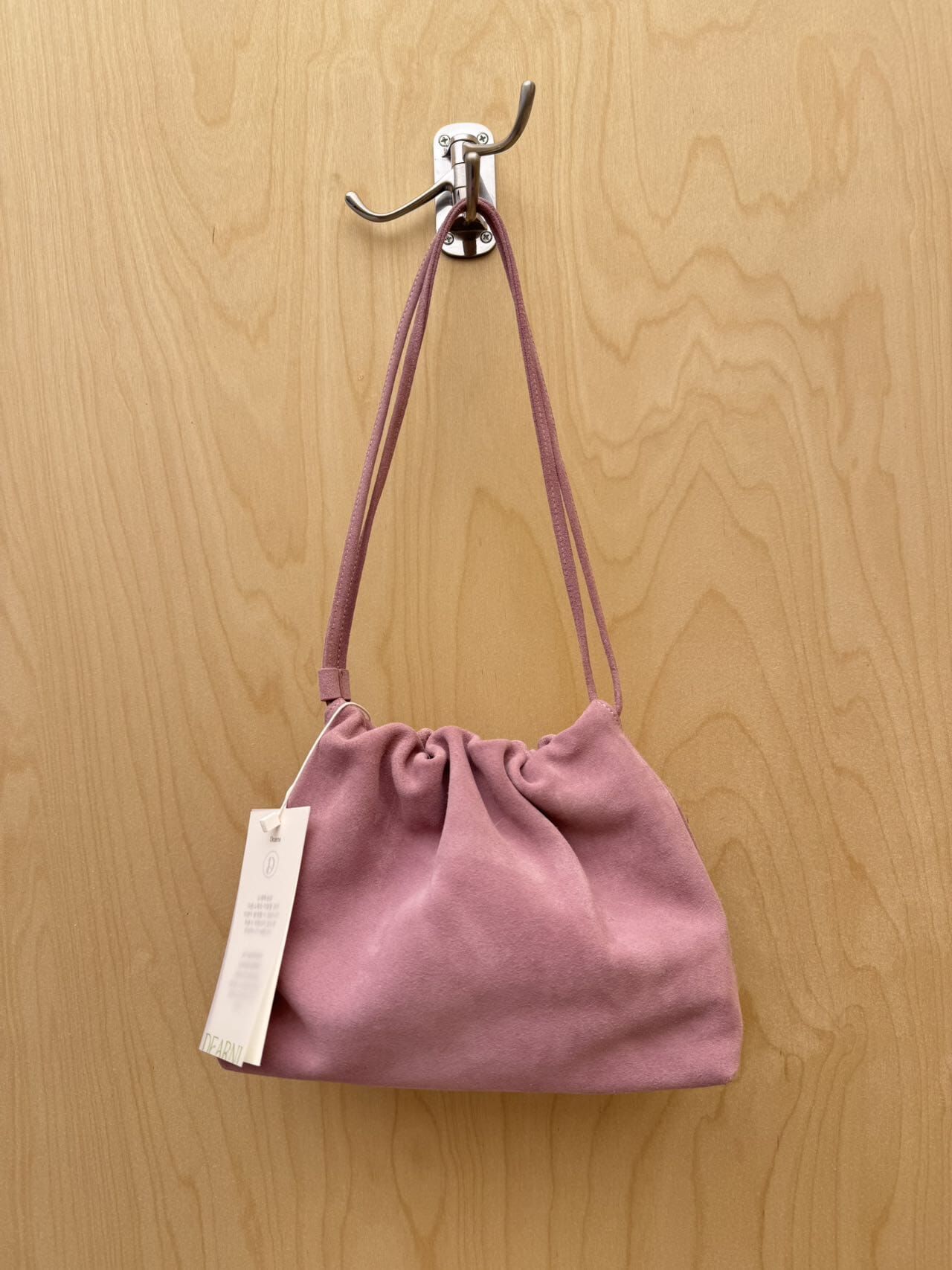 DN5006 抽繩麂皮單肩包