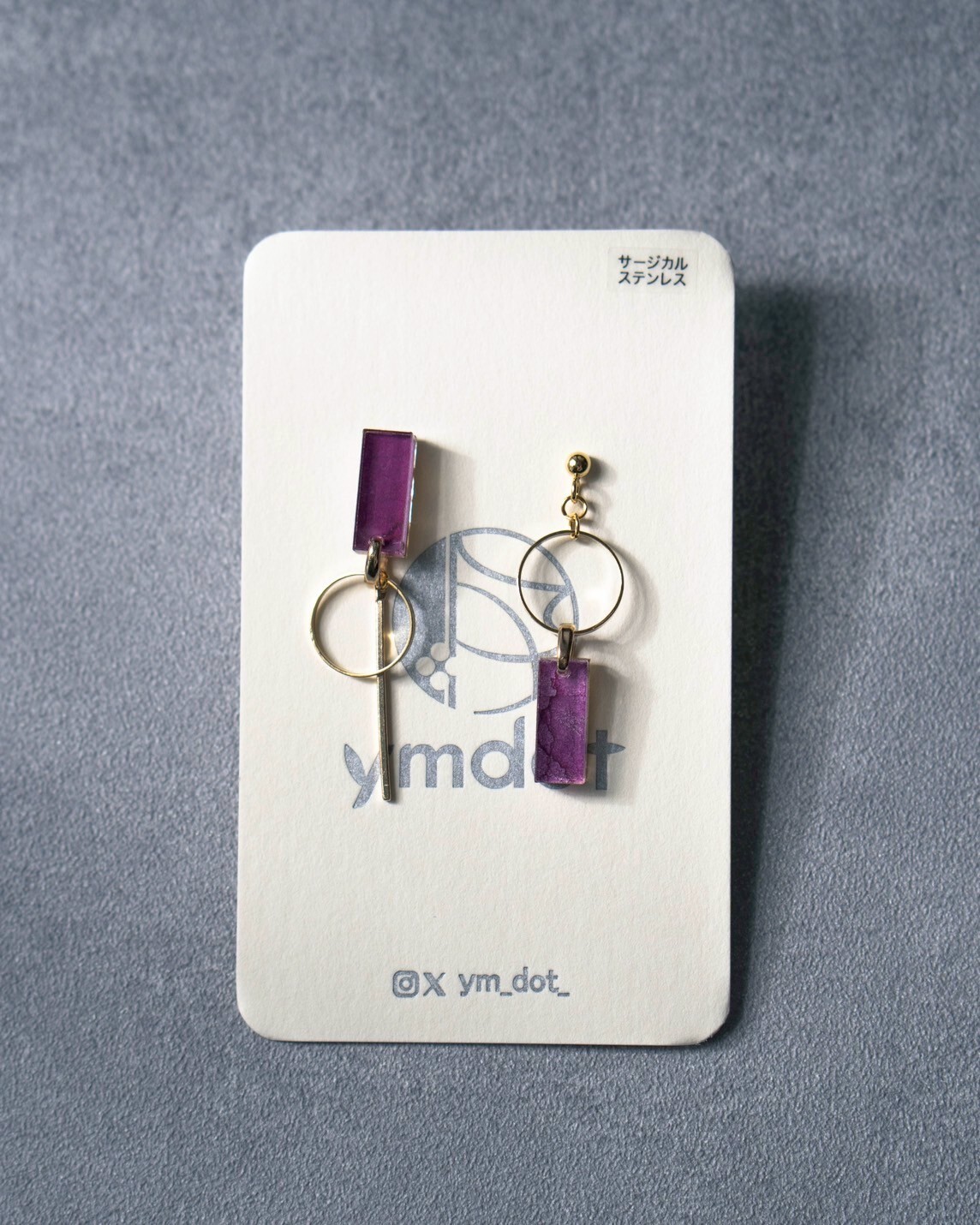 [ymdot] Balance 系列 | 洋紅 | NO.5 耳針