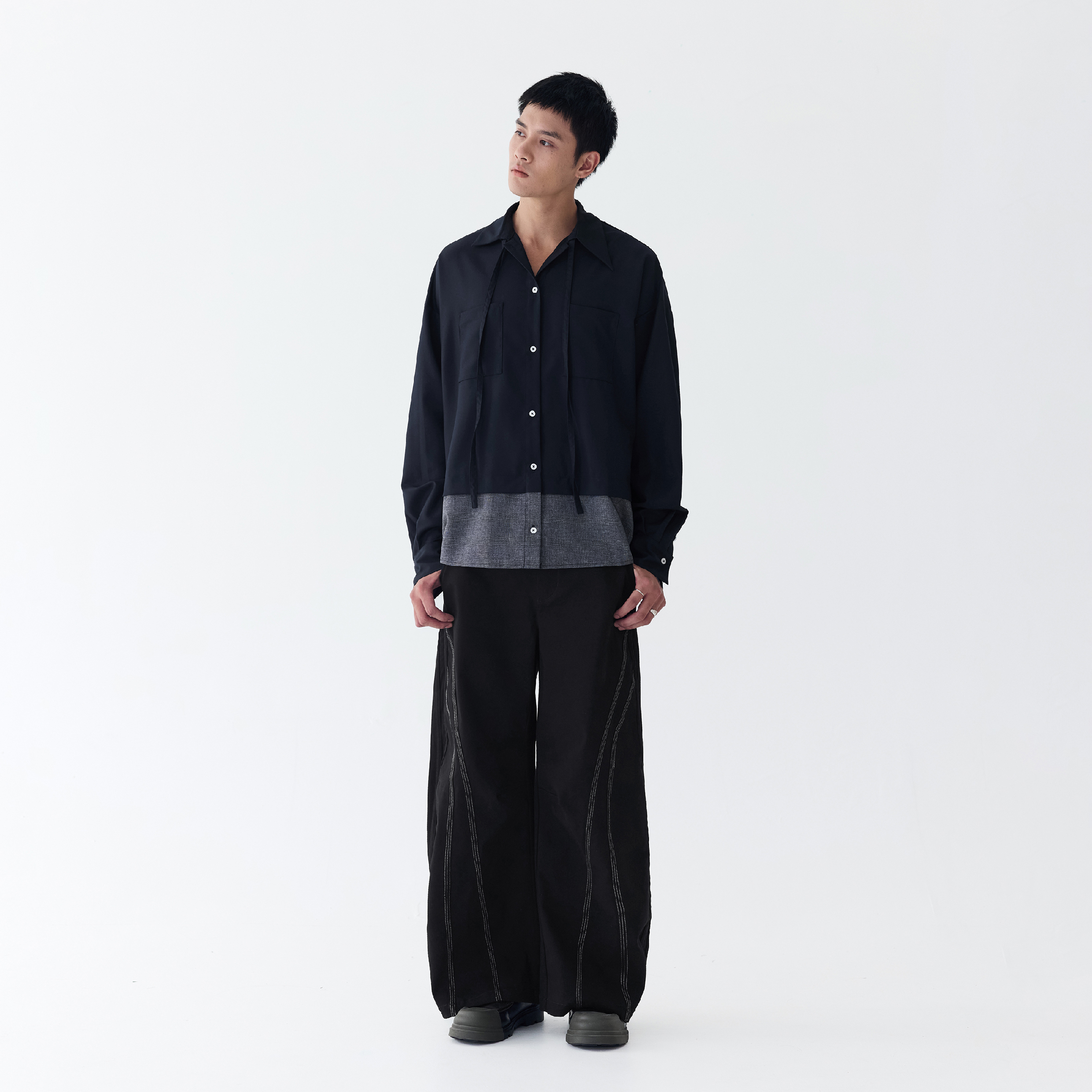 MELSIGN Clash Curved Pants