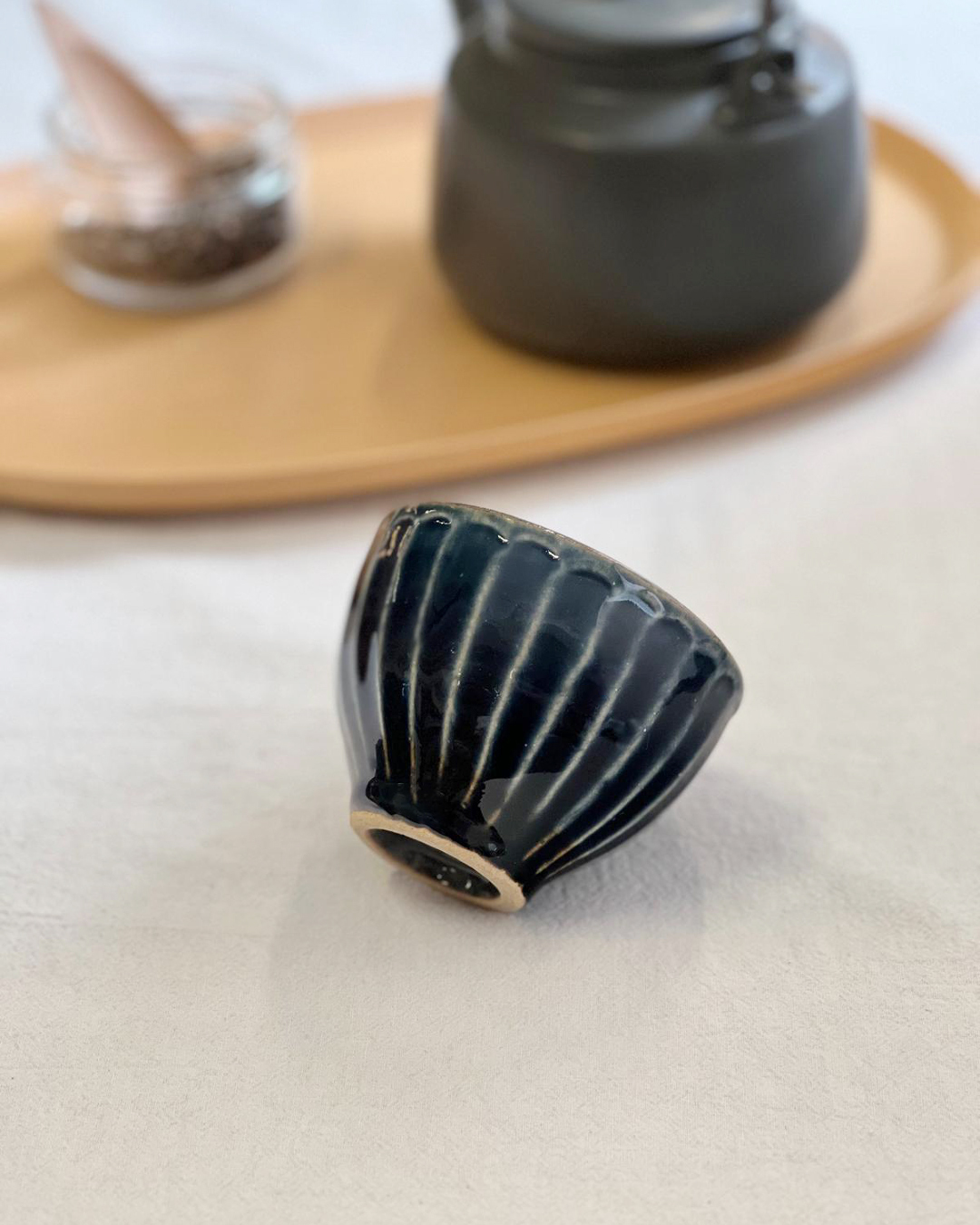 益子燒 琉璃茶杯｜職人 若林健吾