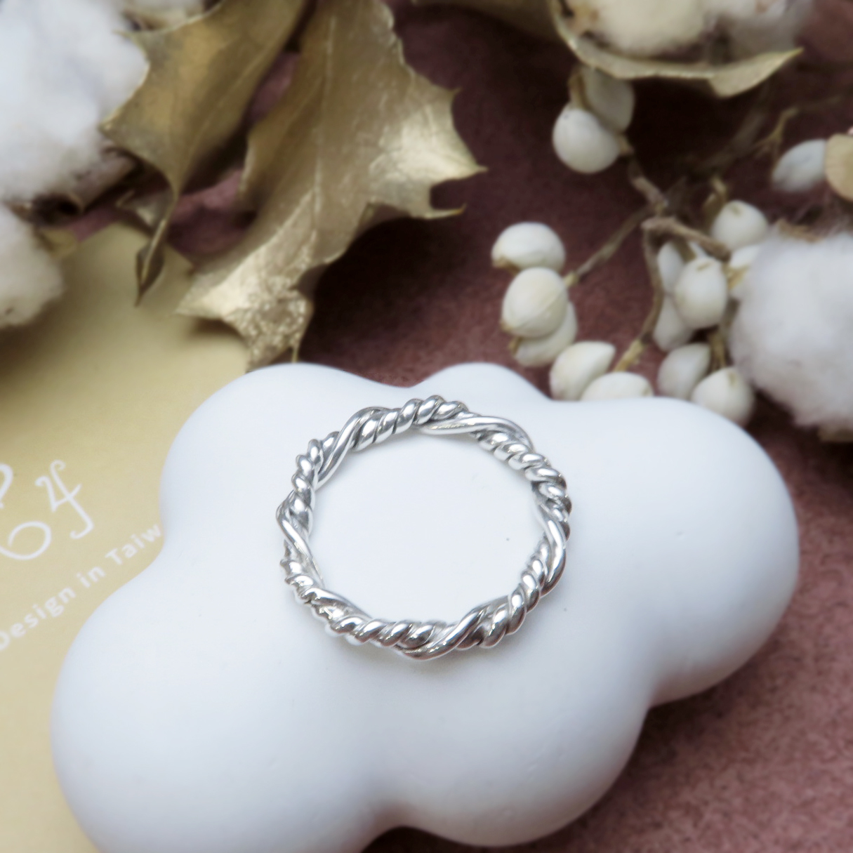 【限定體驗課程】蜜麻花戒指 銀戒體驗課 銀飾手作 金工課程 文化幣手作體驗