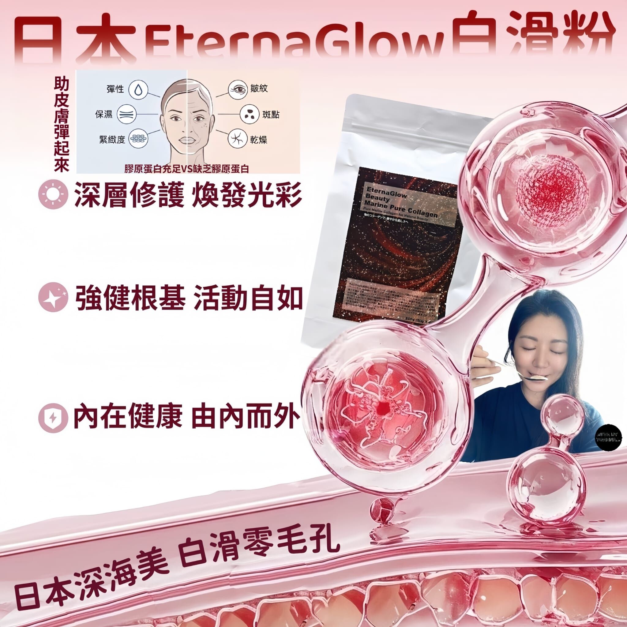 （ 升級版貴婦級）日本EternaGlow白滑粉200g  Z396
