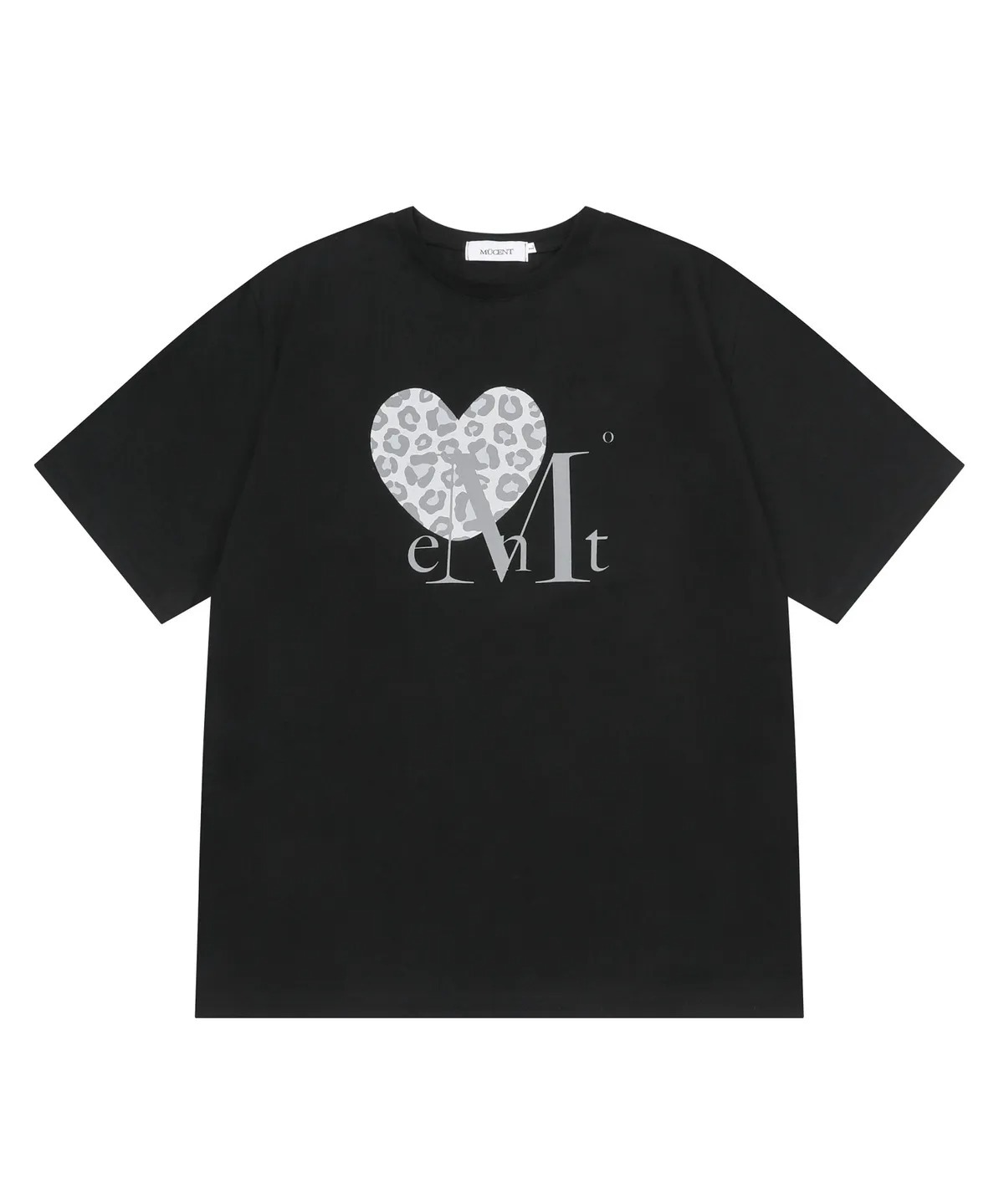 MUCENT Sierra Leopard Heart Half Tee