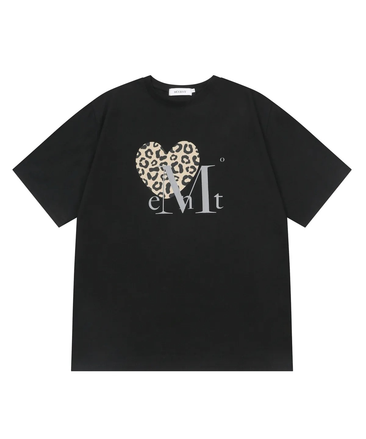 MUCENT Sierra Leopard Heart Half Tee
