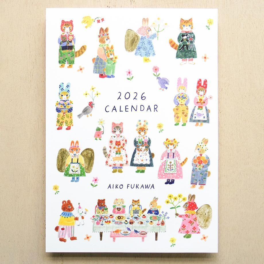 表現社／2026 A4月曆／布川愛子