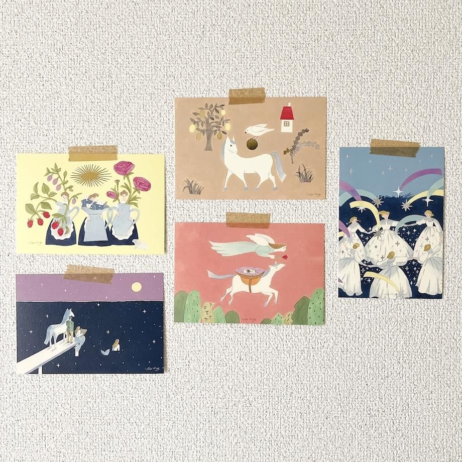 表現社／燙金明信片／柊有花