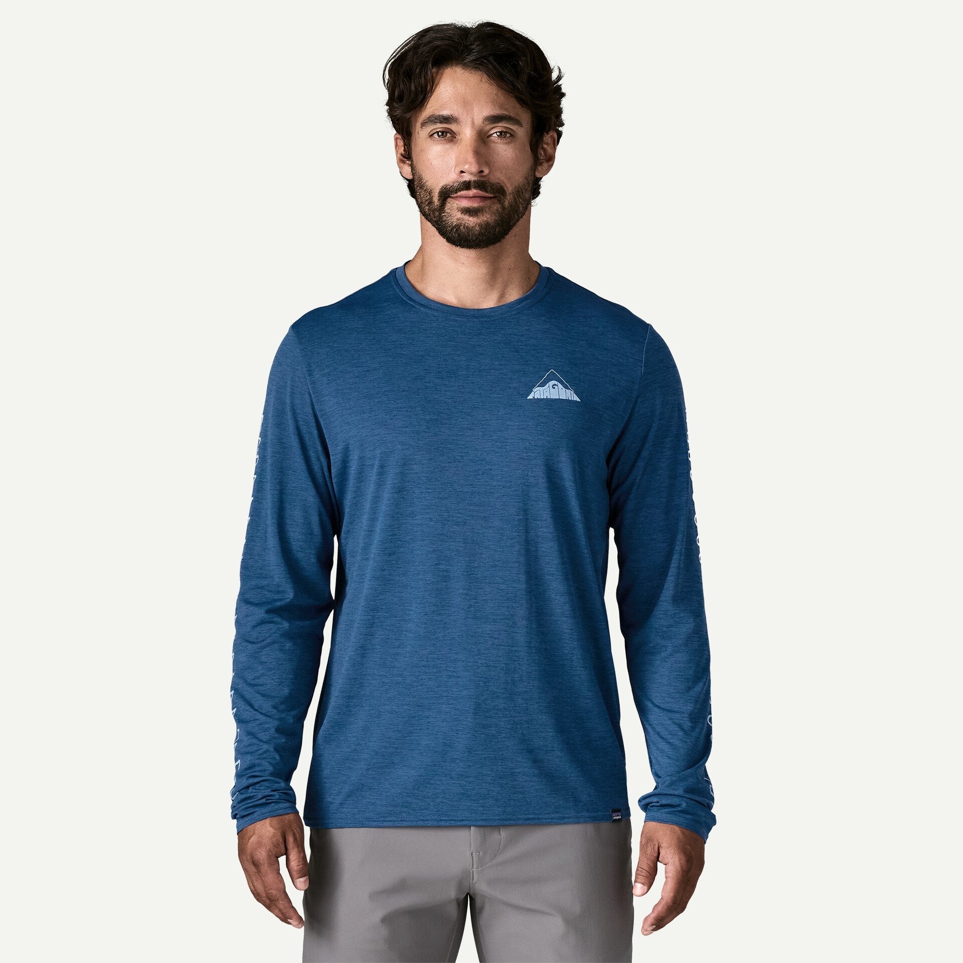 Patagonia 男款 L/S CAP COOL DAILY GRAPHIC SHIRT - LANDS 25FW