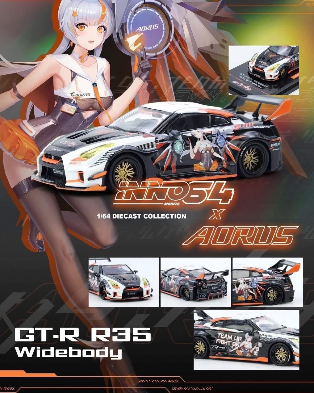 預訂 Pre Order - Inno64 x AORUS GT-R R35 Widebody