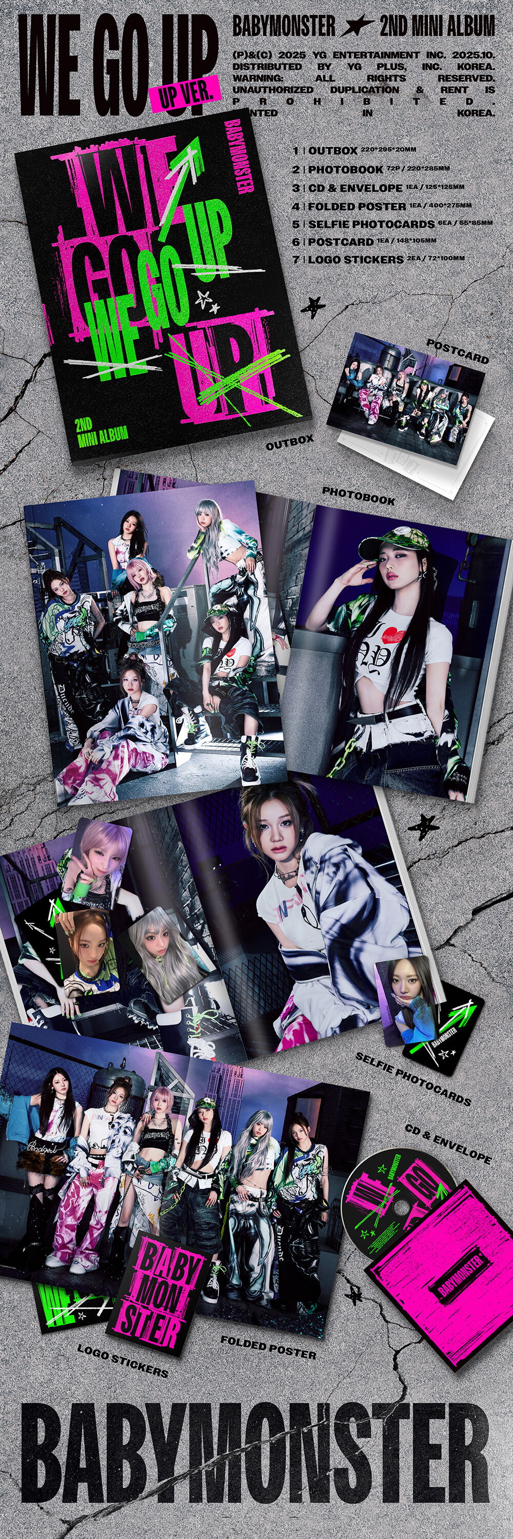 BABYMONSTER ~ WE GO UP <2nd MINI ALBUM >