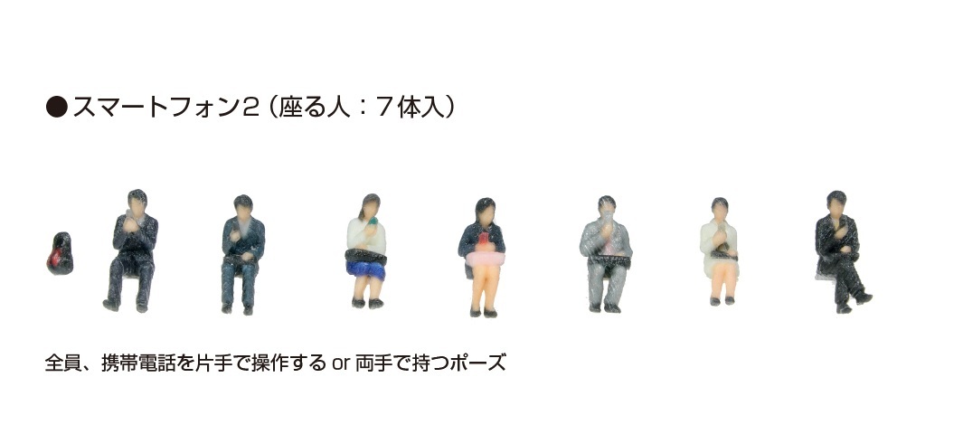 Kato 24-242N N規 用手機的人2. 7入