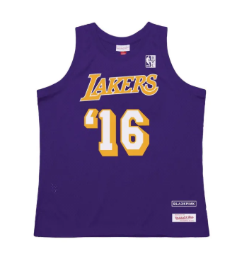 M&N X BLACKPINK LAKERS JERSEY - PURPLE 湖人 紫色球衣