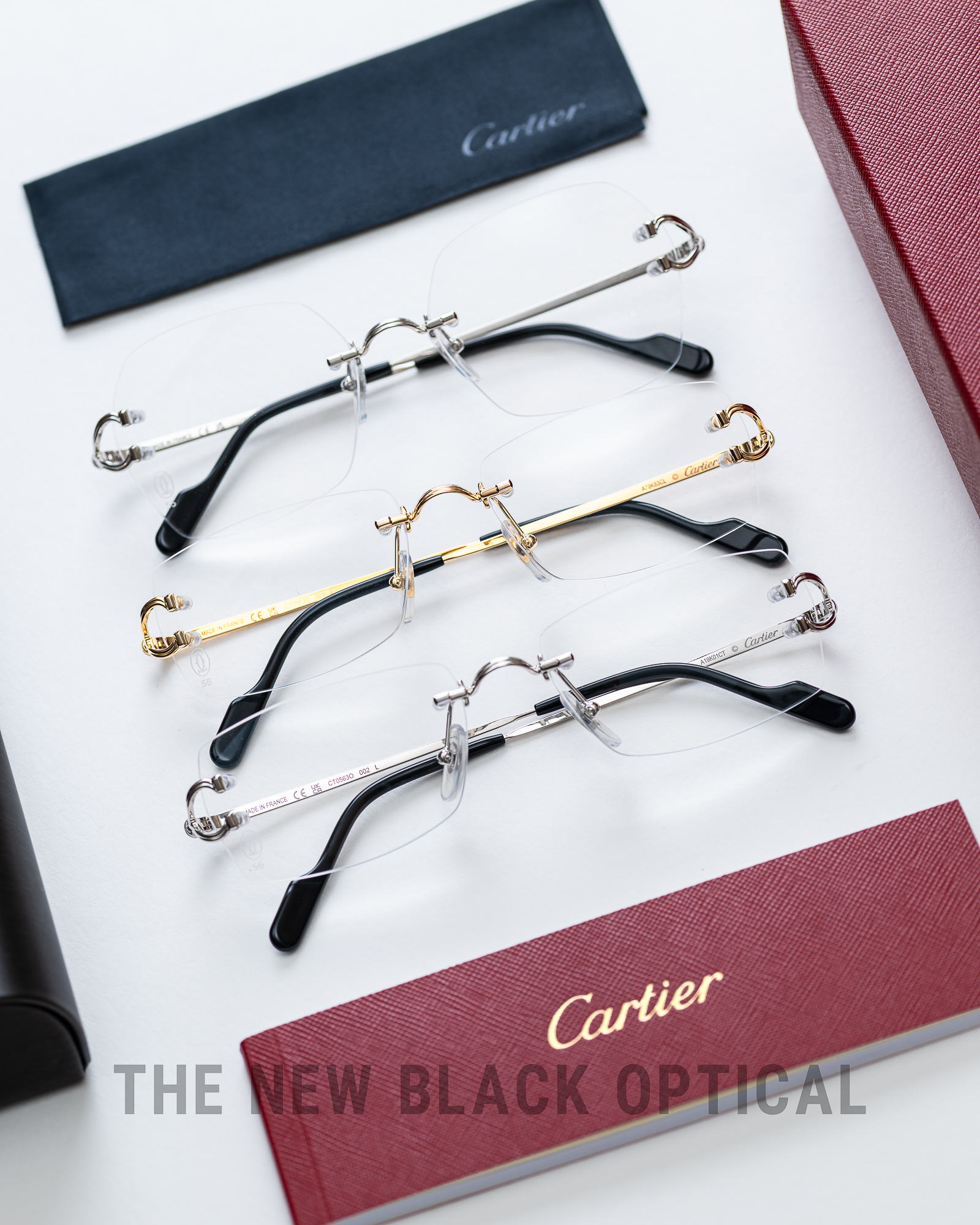 Cartier Signature C 無框眼鏡