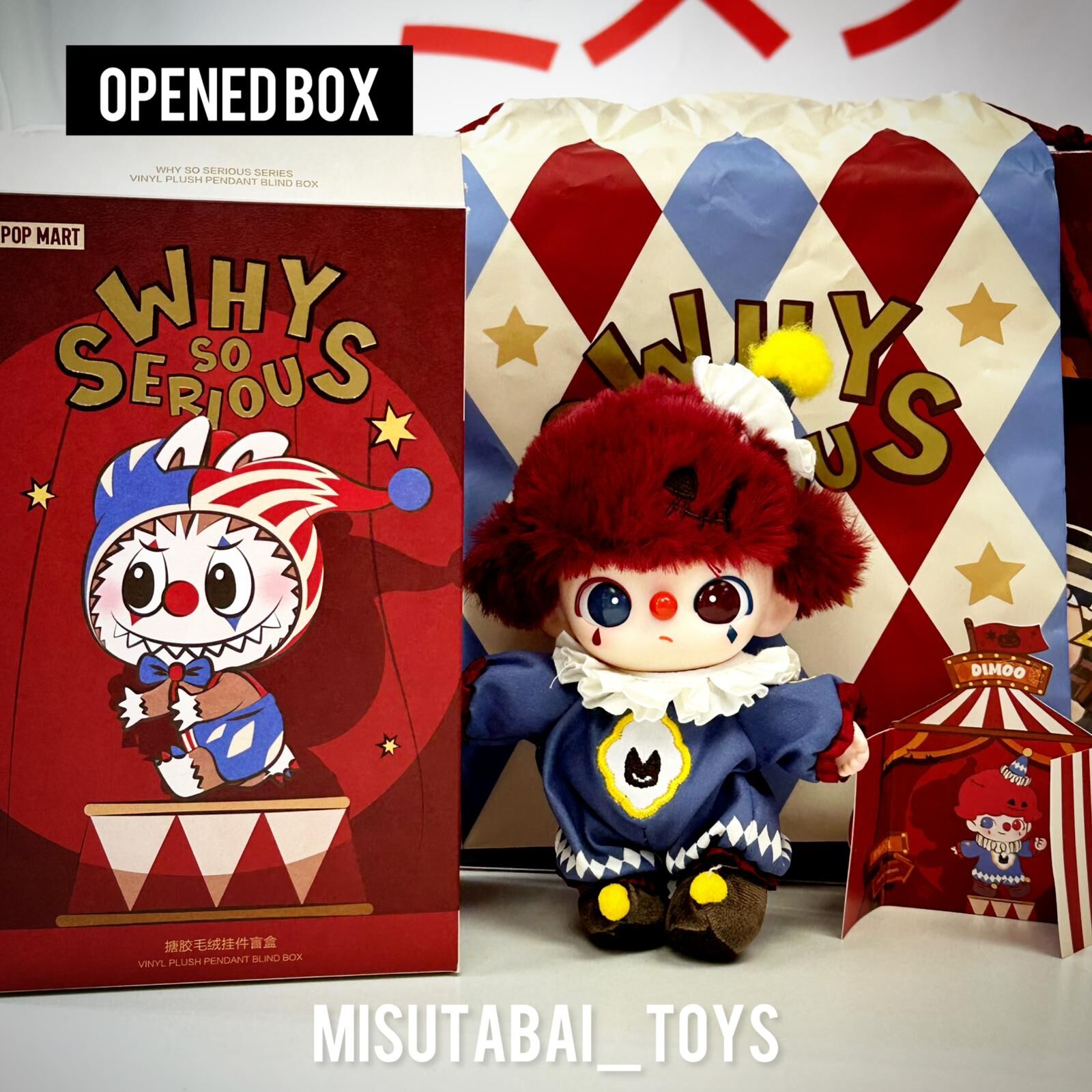 WHY SO SERIOUS SERIES - Vinyl Plush Pendant Blind Box (