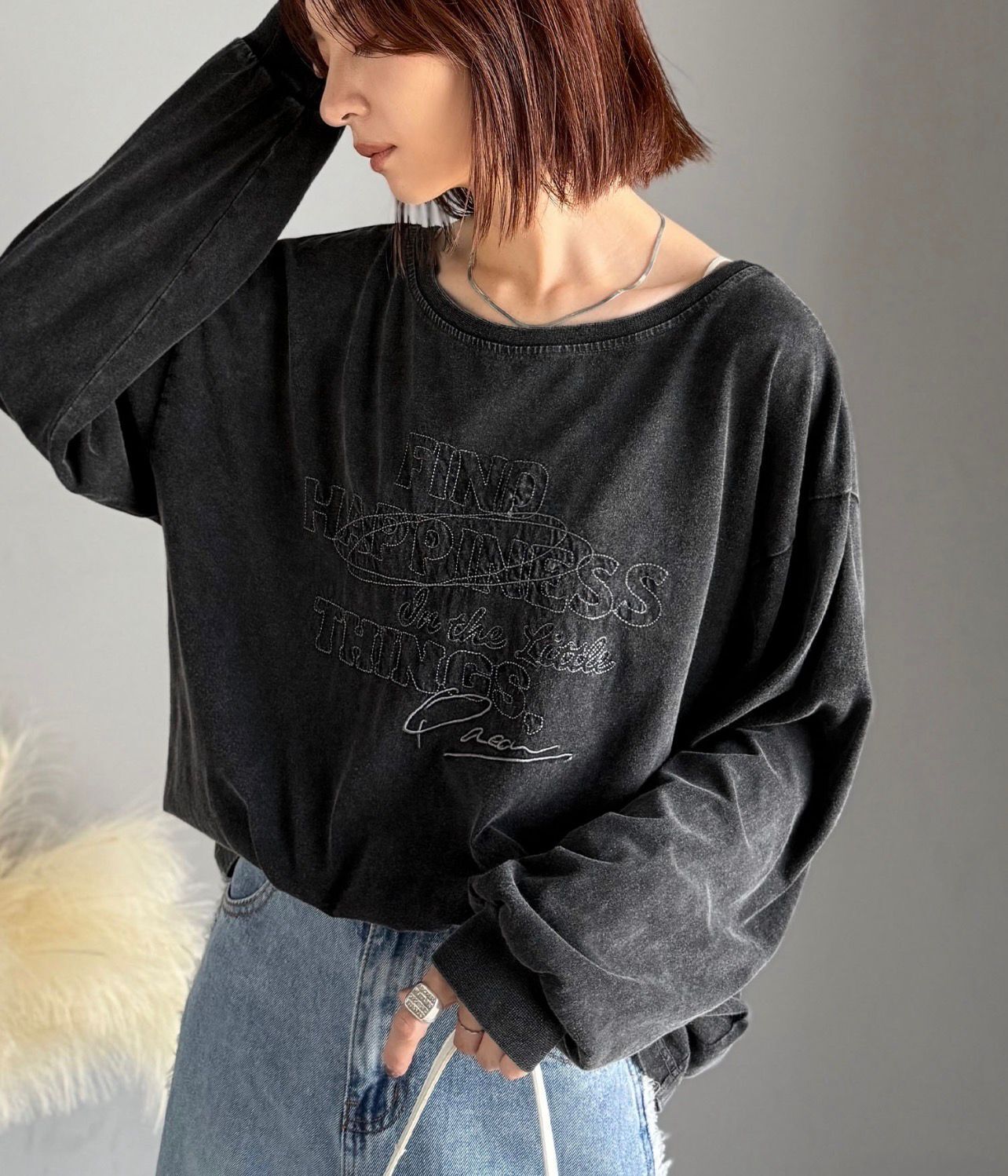 【預購】JN101008 classicalelf 復古印花長袖上衣