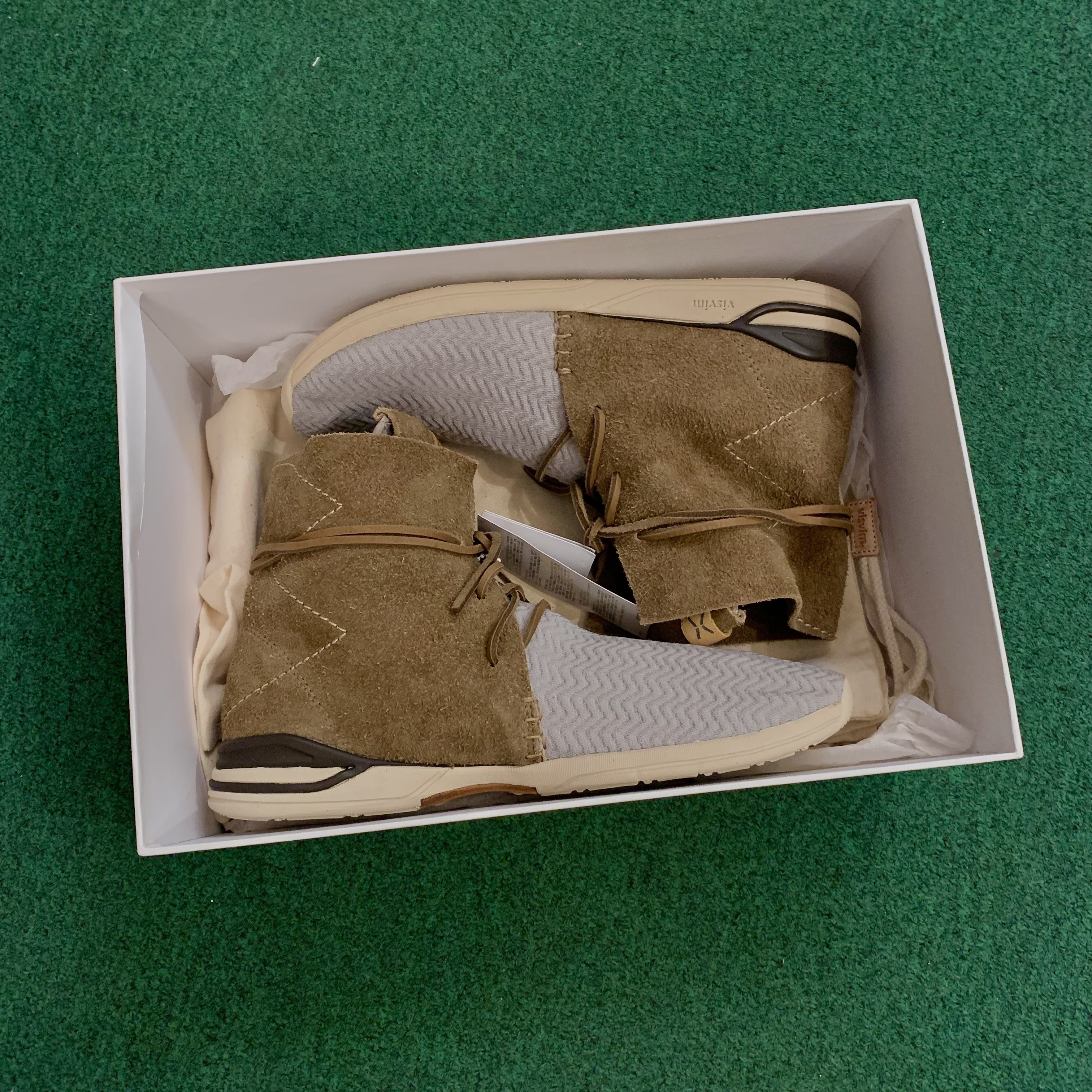 ON SALE: VISVIM HURON MESH MOC HI-FOLK - GREY/BROWN SIZE 10 IN STOCK NOW (現貨發售中)
