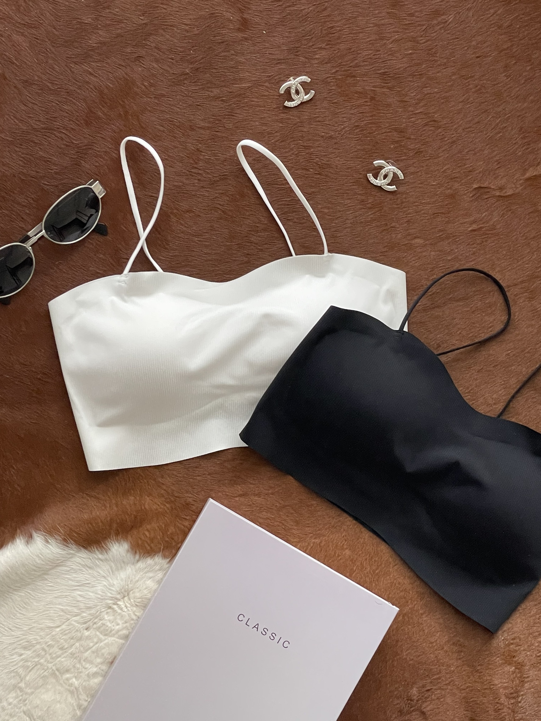 （現貨）#Q39 內搭型涼感細帶bratop(黑)#貼身衣物不退不換