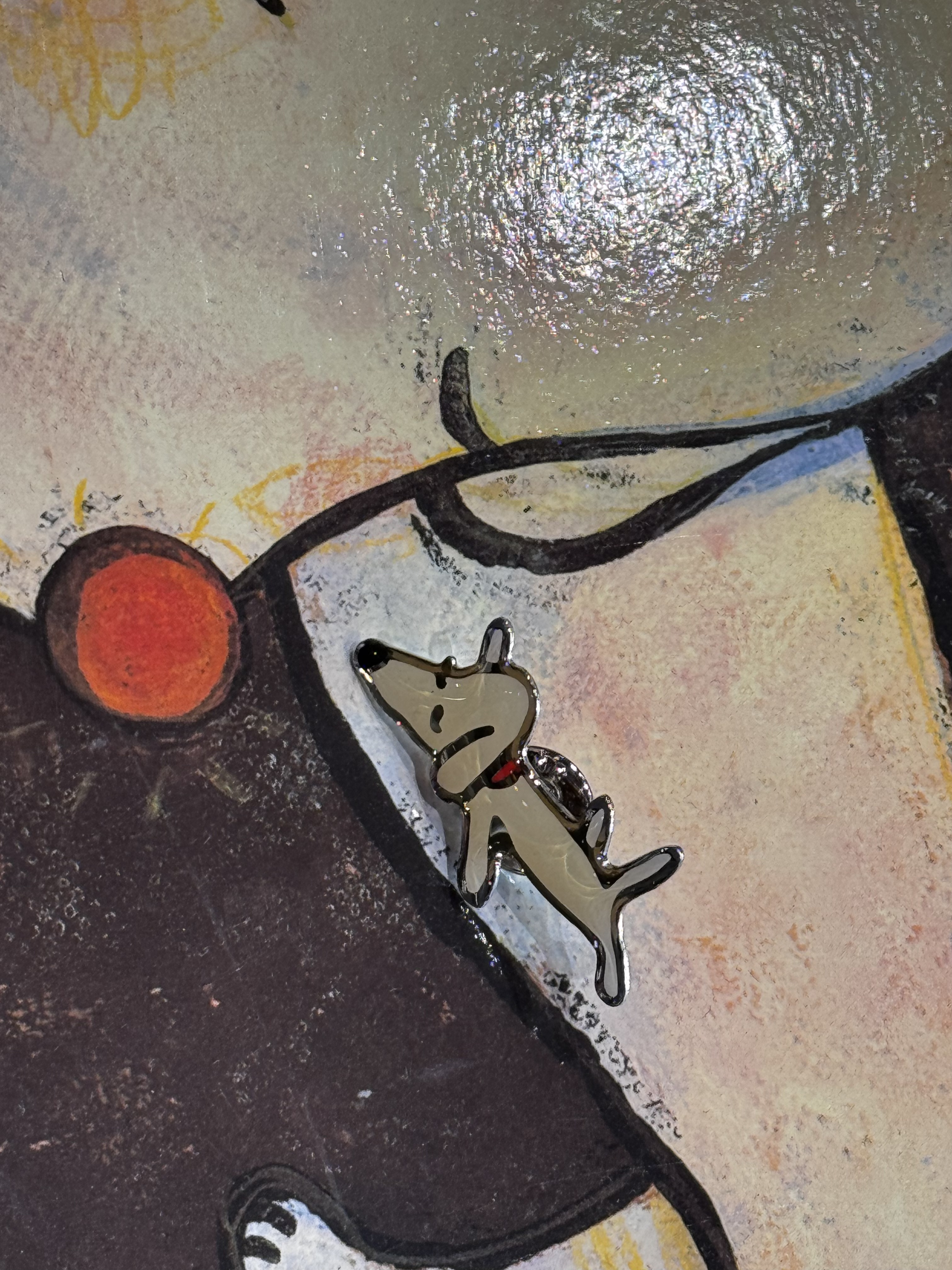 奈良美智❤️狗狗金屬別針