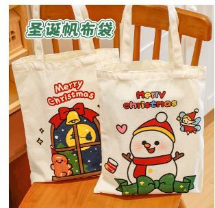 圣诞预购 卡通圣诞老人帆布包