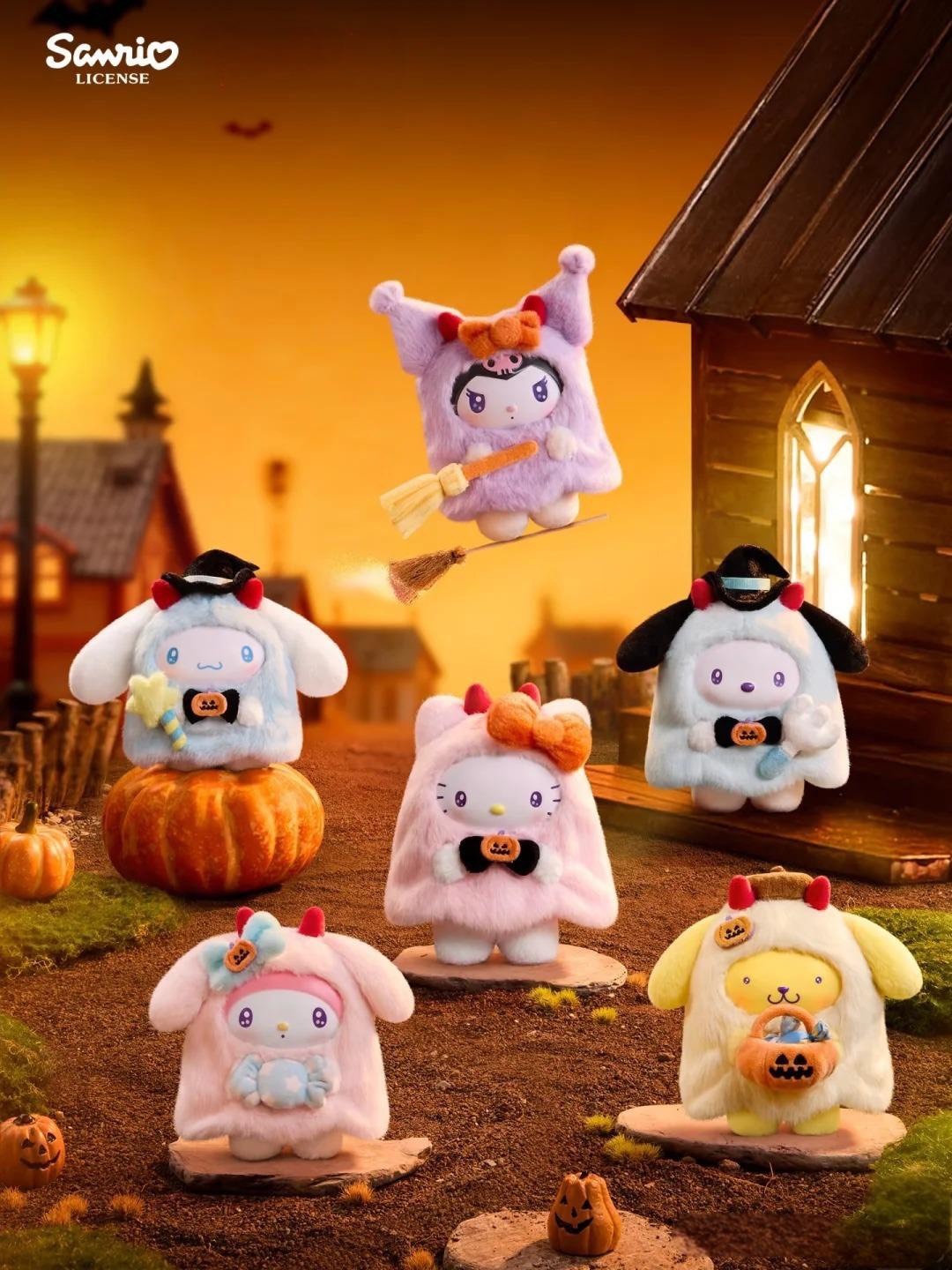 iSNEAKERS｜Sanrio 三麗鷗 x MINISO 萬聖節 糖果狂歡夜系列 糖膠公仔 絨毛吊飾 鑰匙圈 盲盒