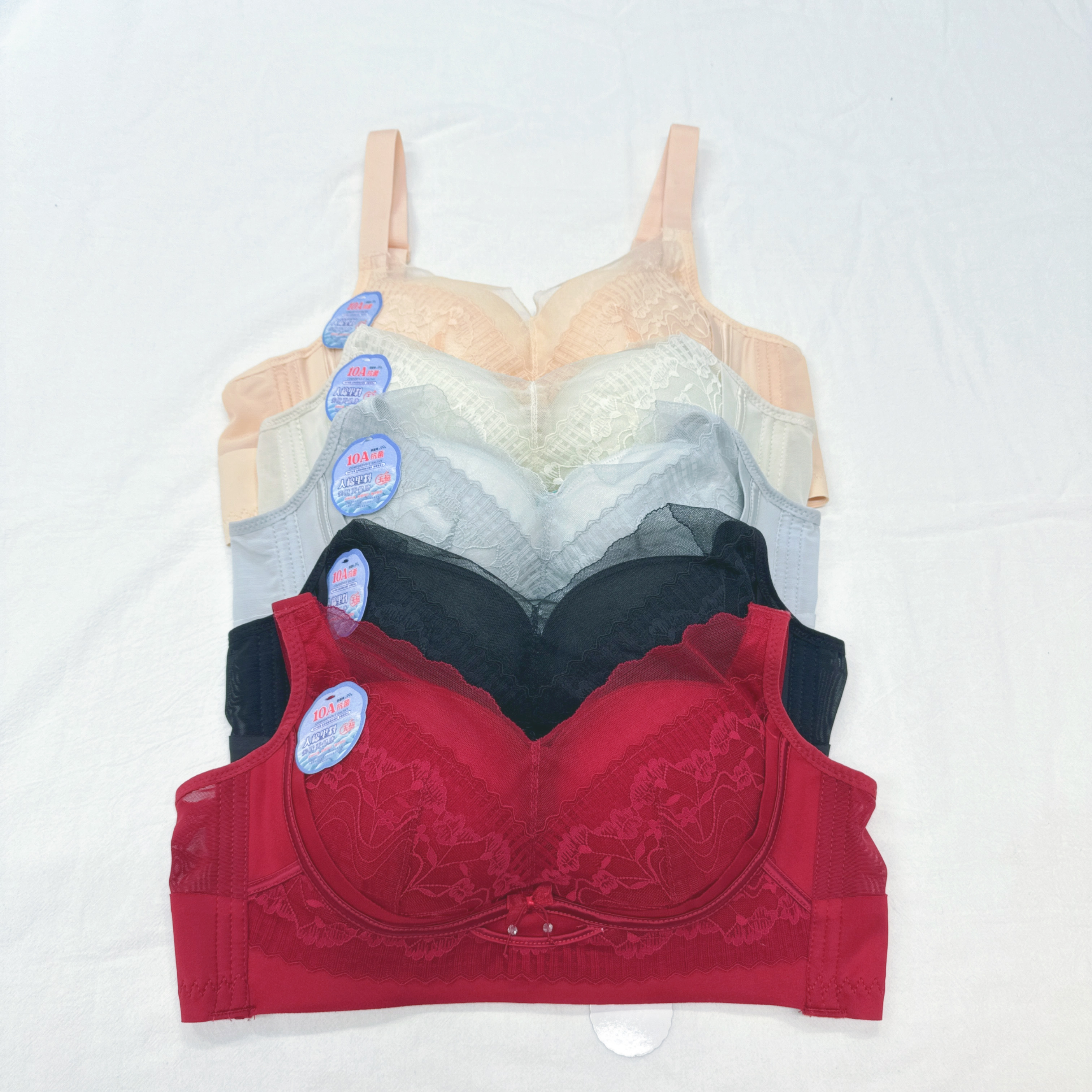 #9903-喱士厚杯PUSH-UP四排扣無鋼圈胸圍-適合A/B杯 (C76-C95)