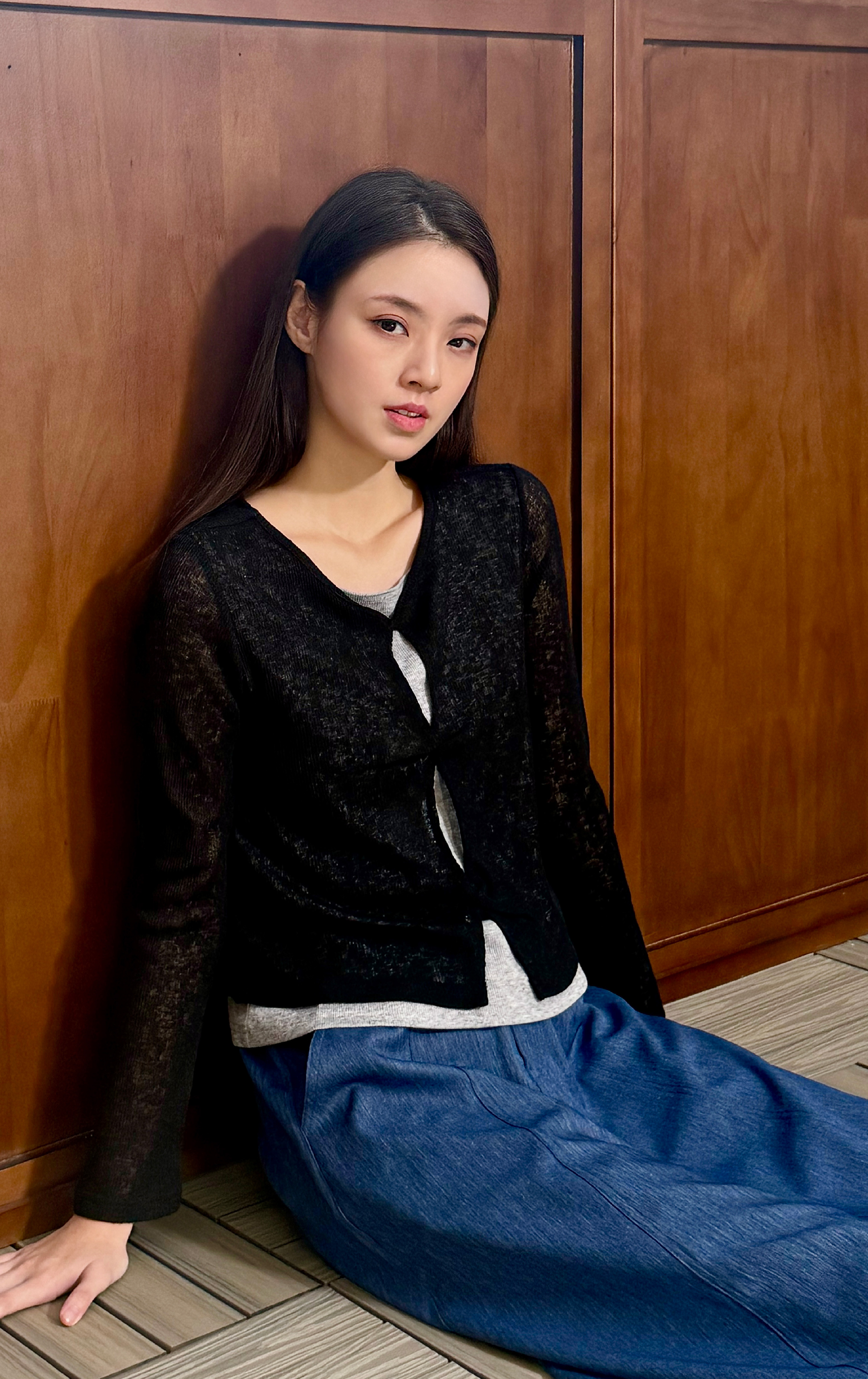 釦帶半身裙 SK0233