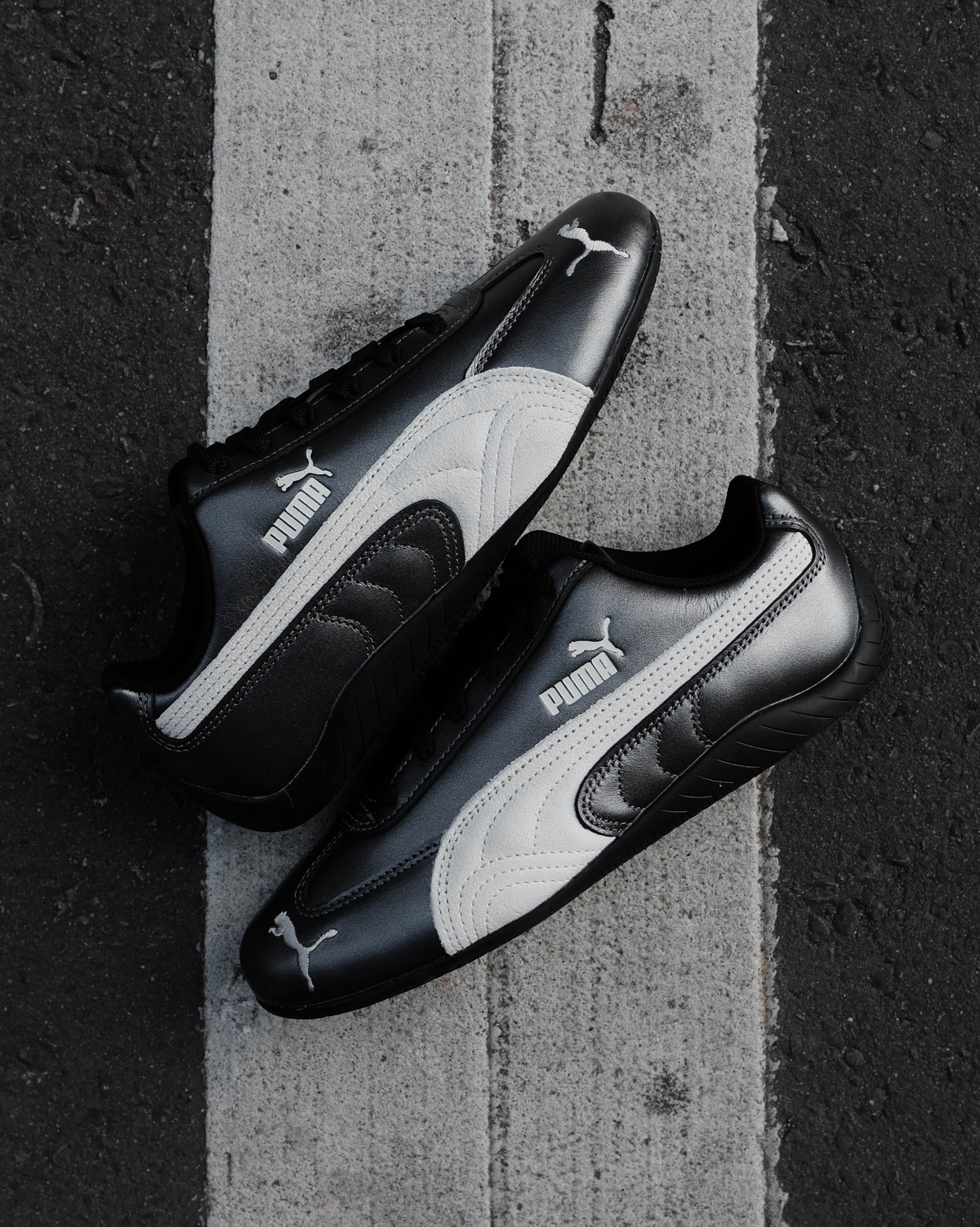 Puma Speedcat OG 皮革 亮面 賽車鞋 金屬銀灰