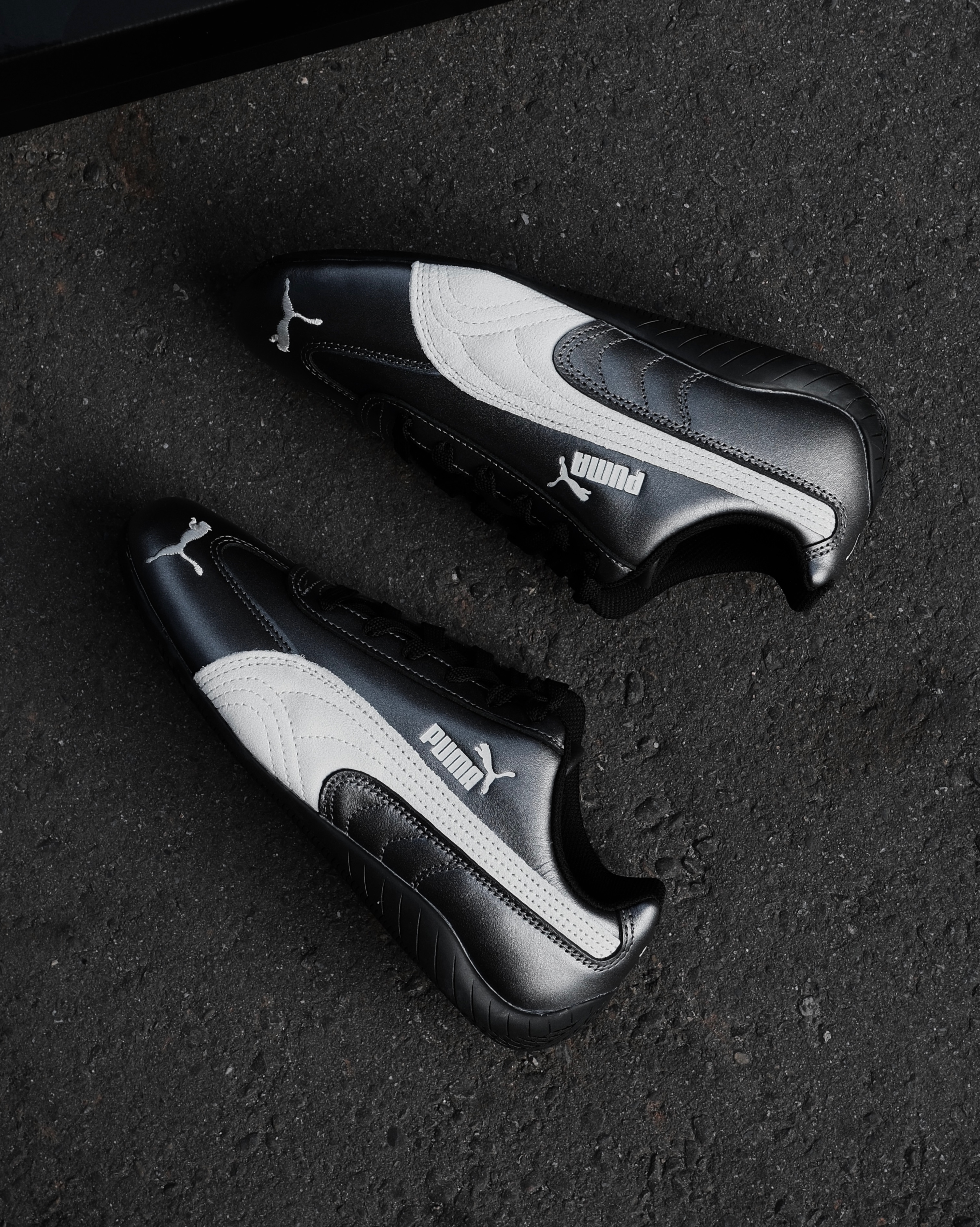 Puma Speedcat OG 皮革 亮面 賽車鞋 金屬銀灰