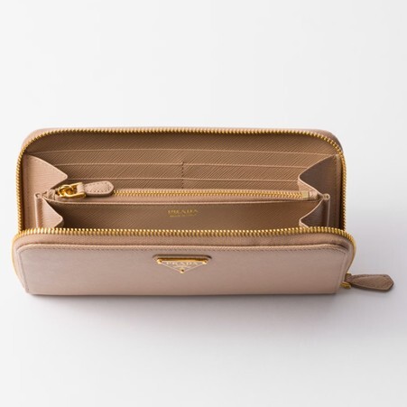 1PD0911-031 PRADA Large Leather Wallet Powder Pink #1ML506QHH_F0236 (W-EU-E)