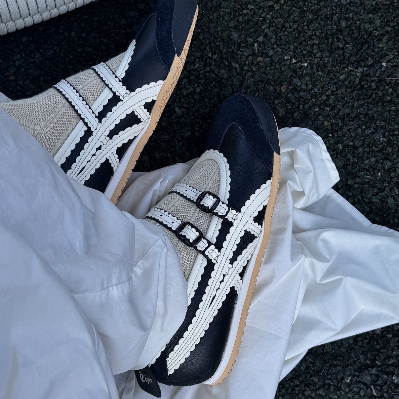 ONITSUKA TIGER MEXICO 66 TGRS 黑奶油 瑪莉珍 娃娃鞋 鬼塚虎 女鞋 1182A678-001