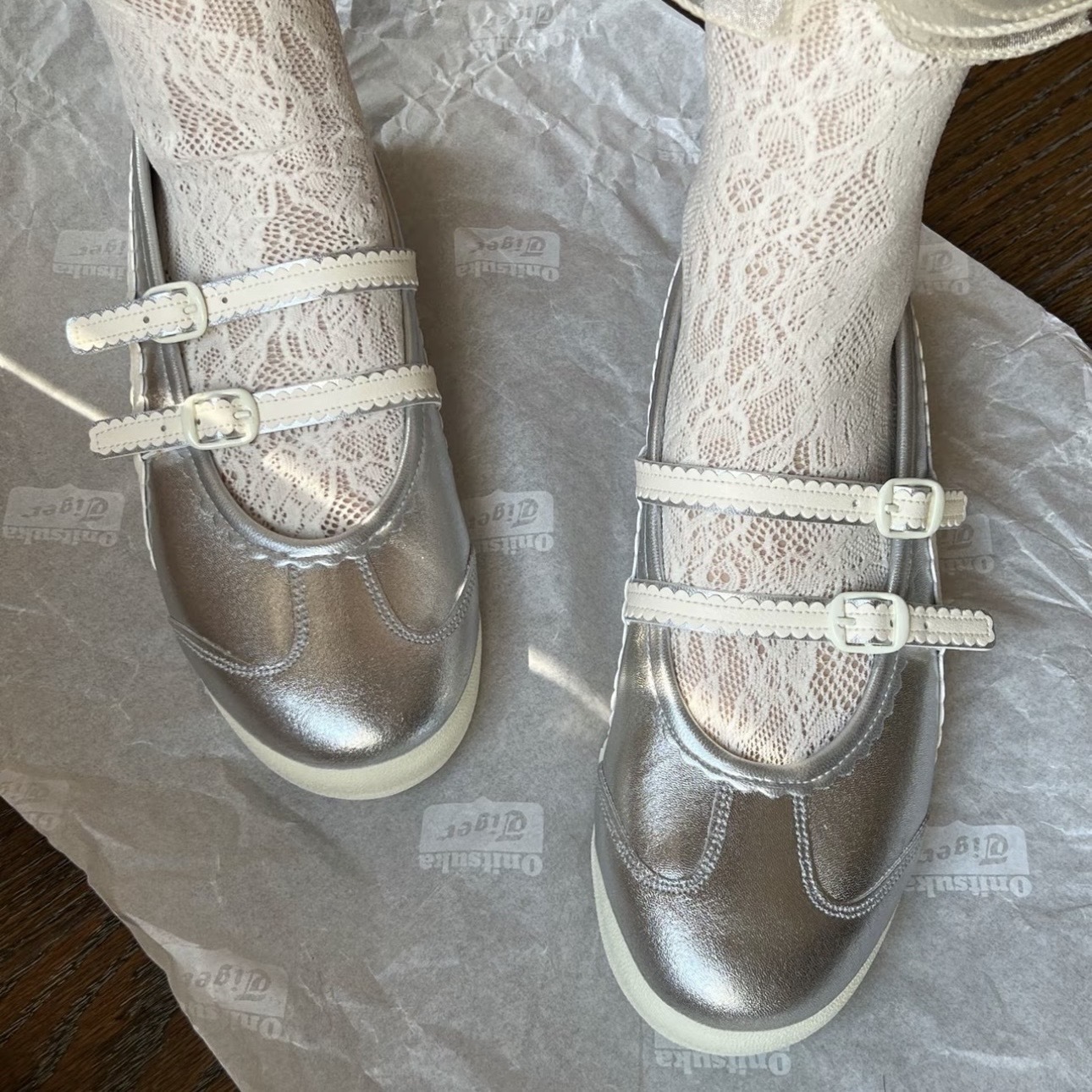 ONITSUKA TIGER MEXICO 66 TGRS 銀奶油 瑪莉珍 娃娃鞋 鬼塚虎 女鞋 1182A660-020