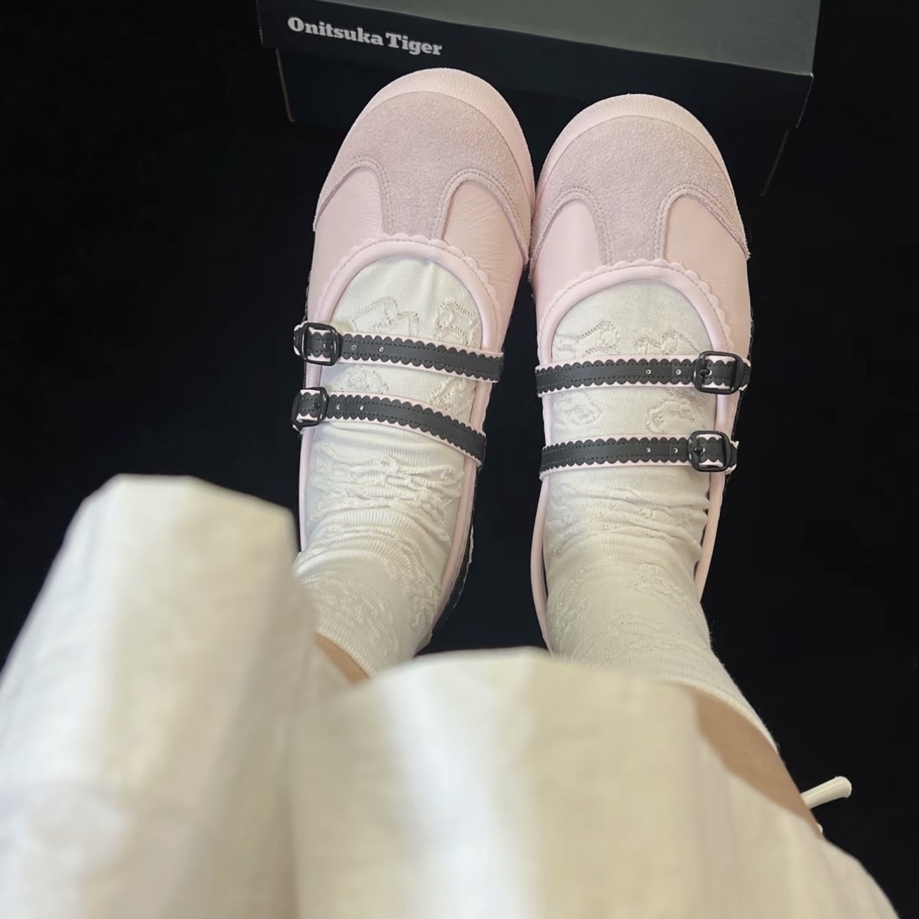 ONITSUKA TIGER MEXICO 66 TGRS 黑粉色 瑪莉珍 鬼塚虎 芭蕾鞋 1182A678-700