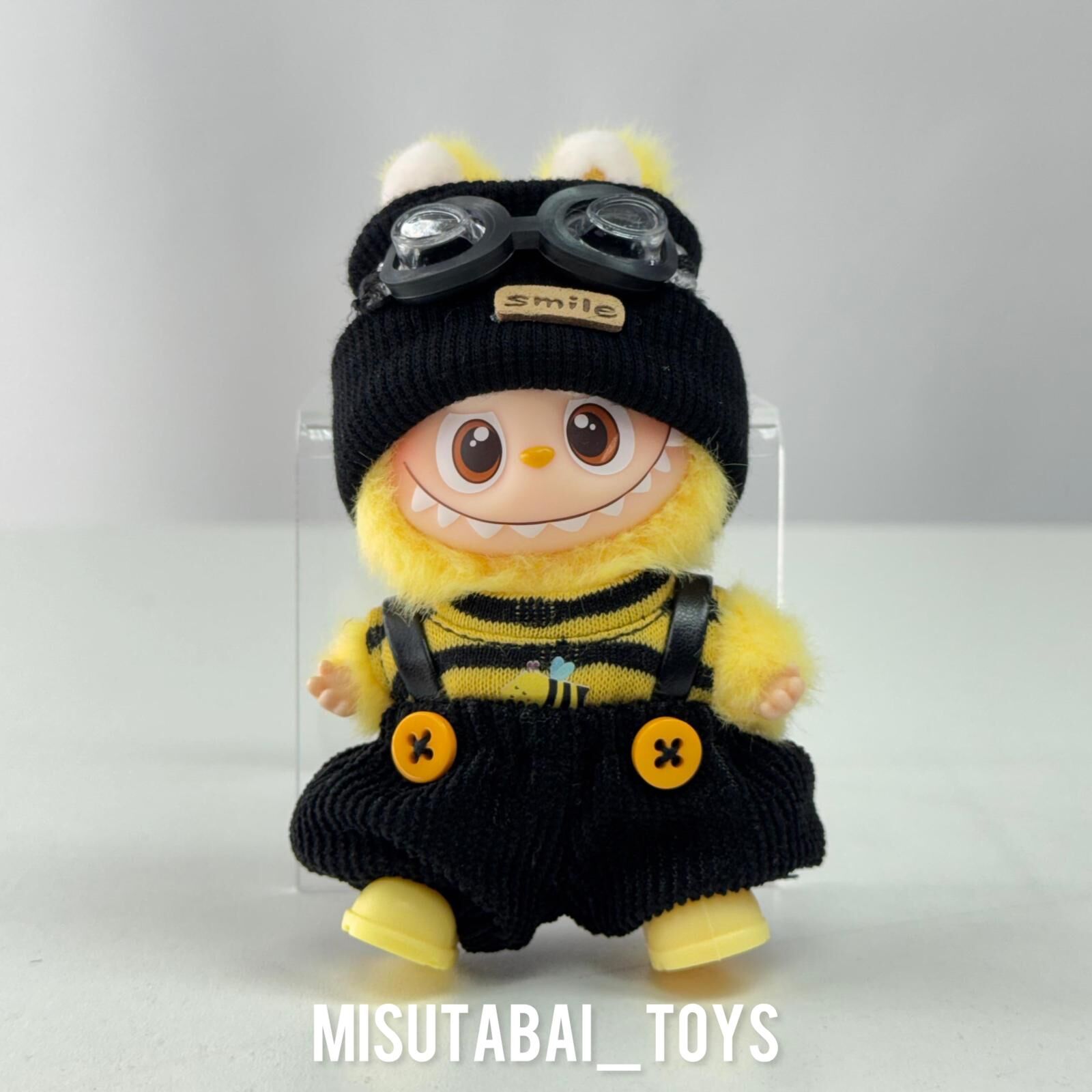 Mini Doll Outfit M17- 黃黑色間條蜜蜂冷帽