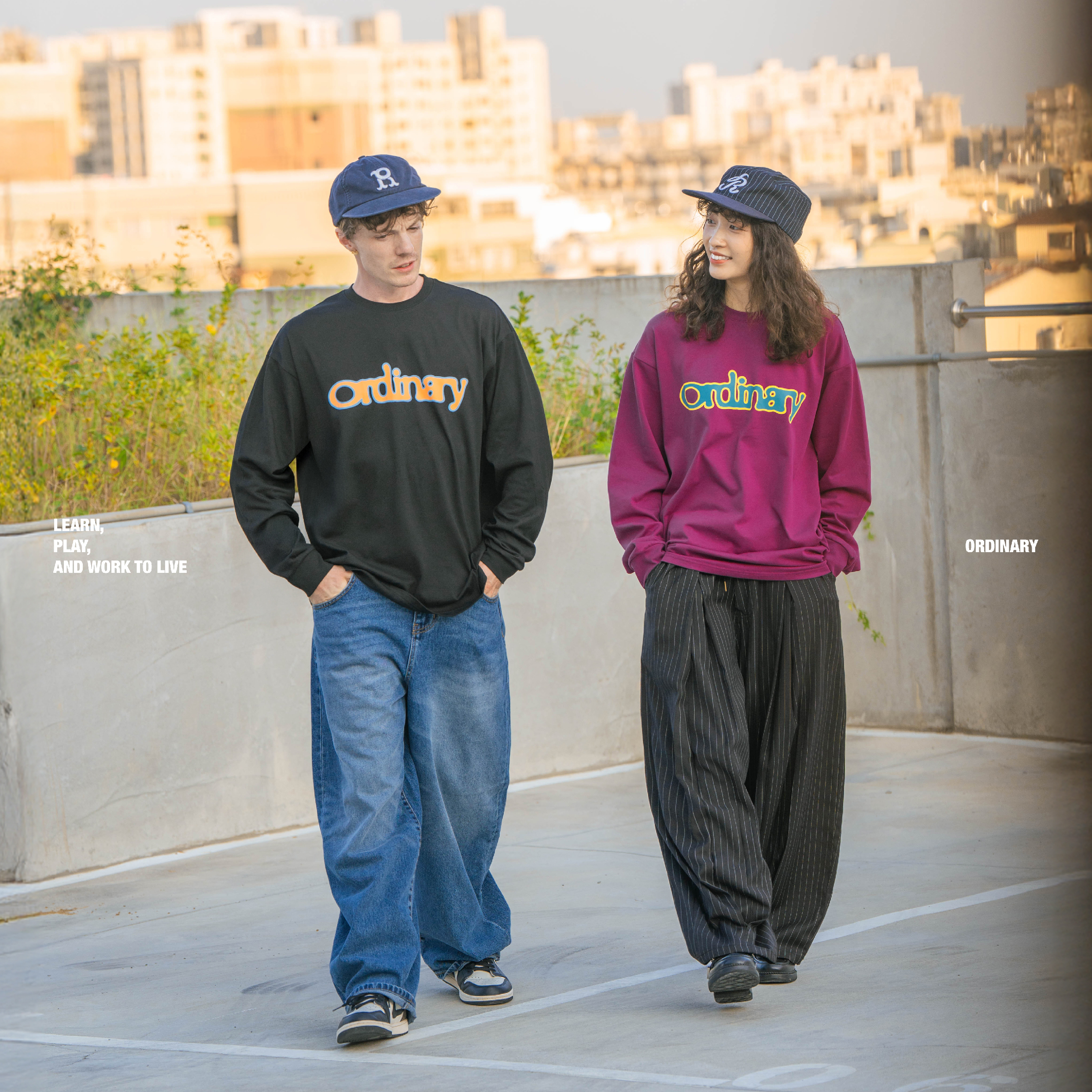 ORDINARY Logo LS Tee 暈眩Logo 基礎長袖Tee